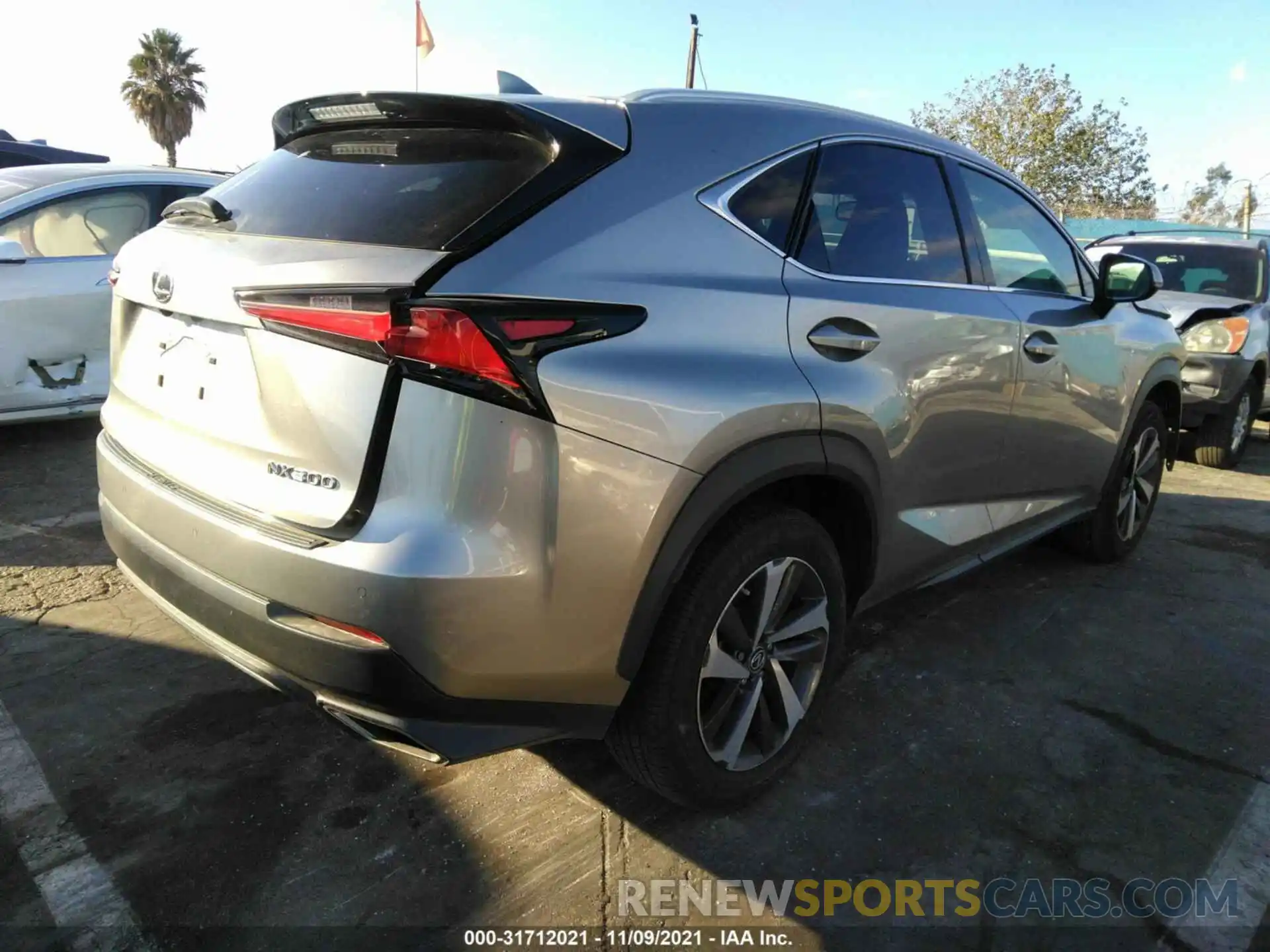 4 Фотография поврежденного автомобиля JTJDARBZ7L2163958 LEXUS NX 2020