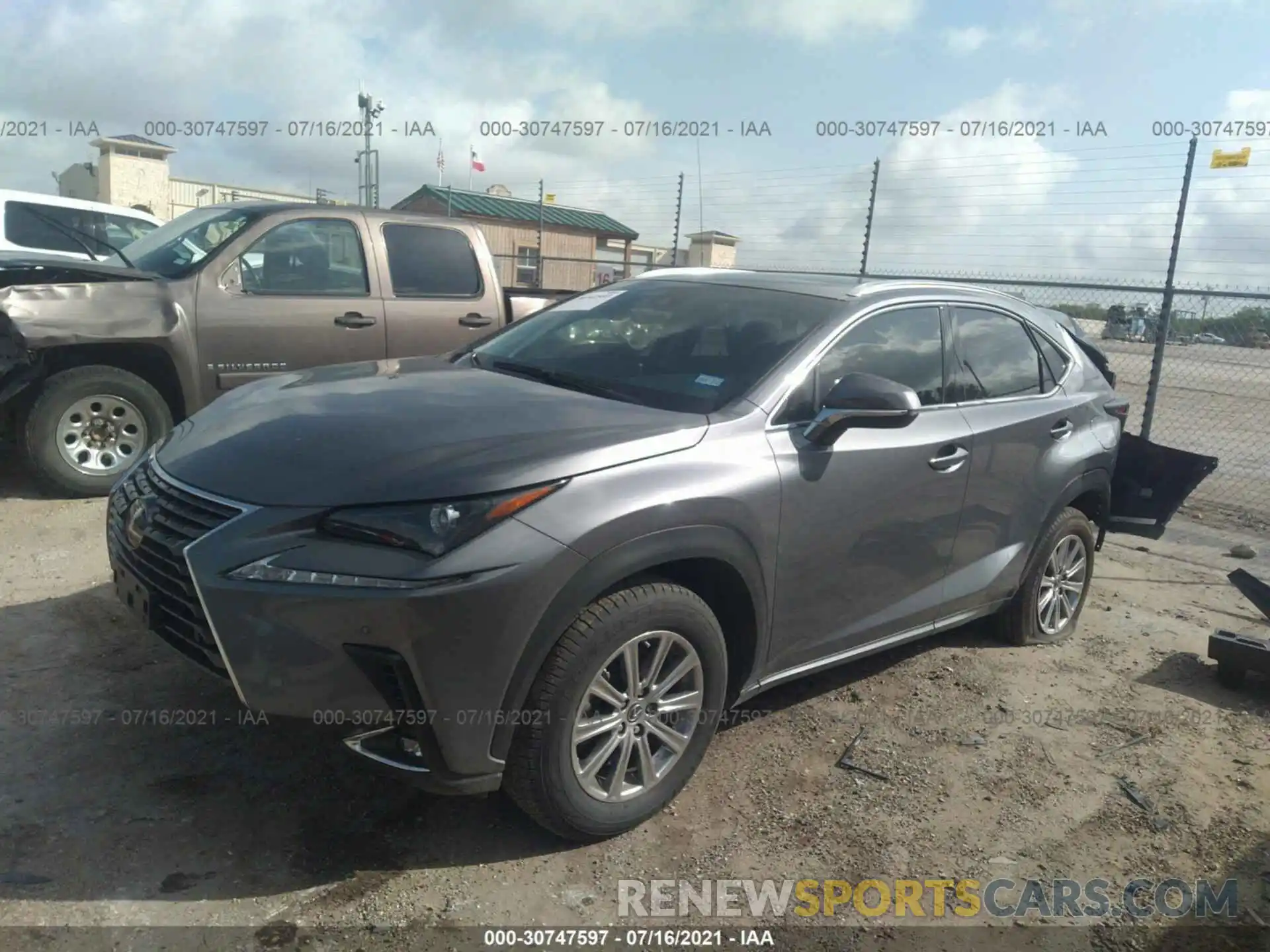 2 Фотография поврежденного автомобиля JTJDARBZ7L2173941 LEXUS NX 2020