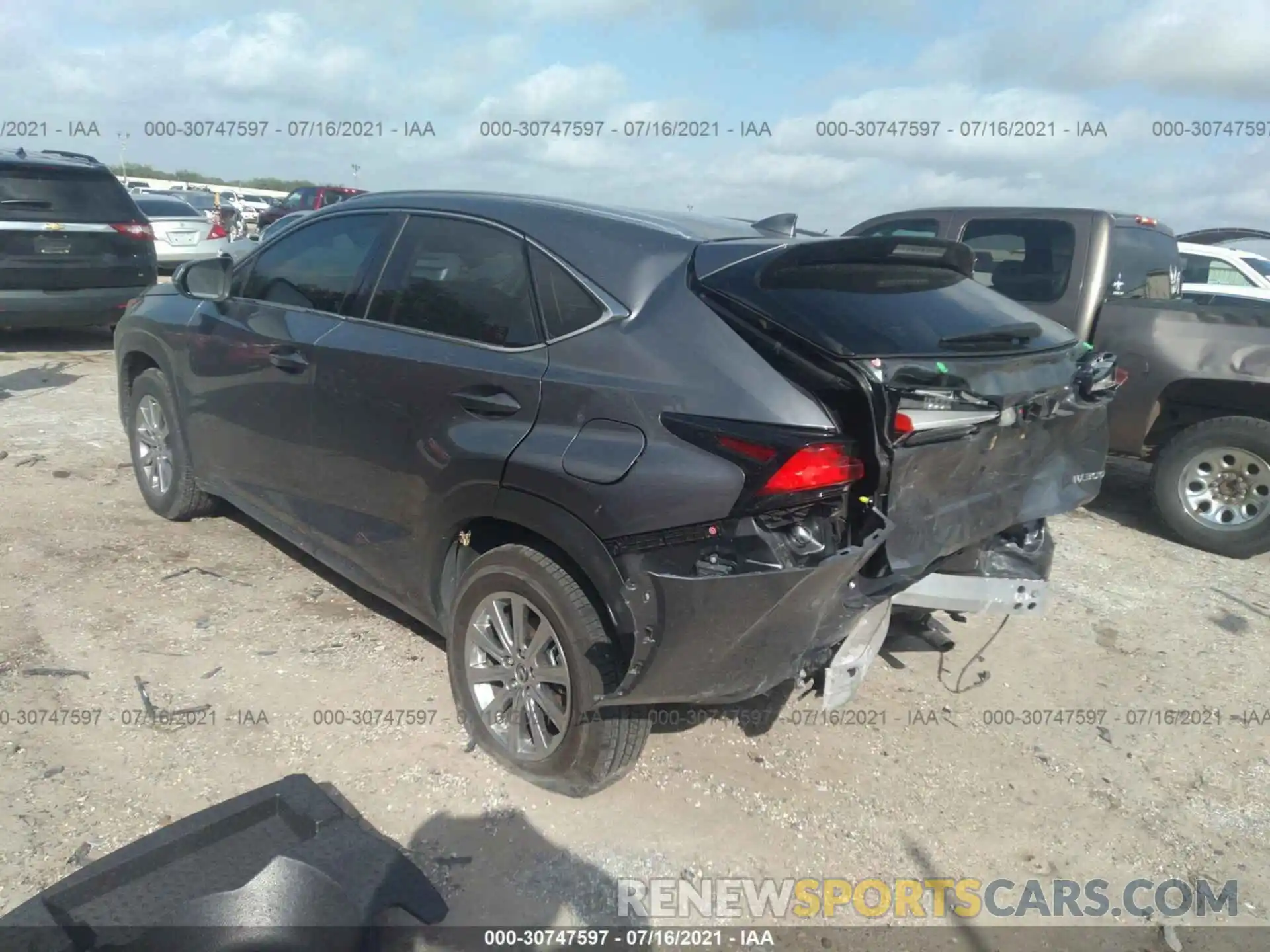 3 Photograph of a damaged car JTJDARBZ7L2173941 LEXUS NX 2020