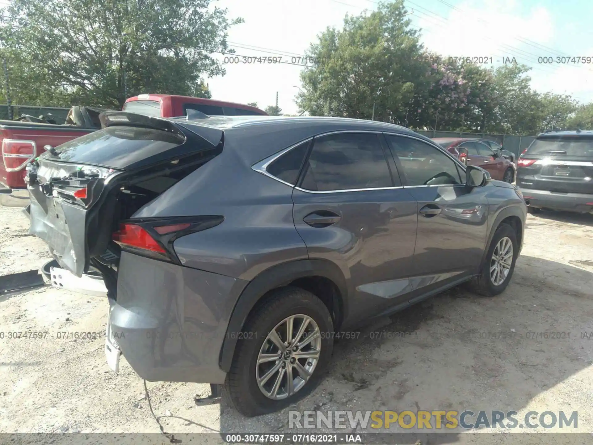 4 Фотография поврежденного автомобиля JTJDARBZ7L2173941 LEXUS NX 2020