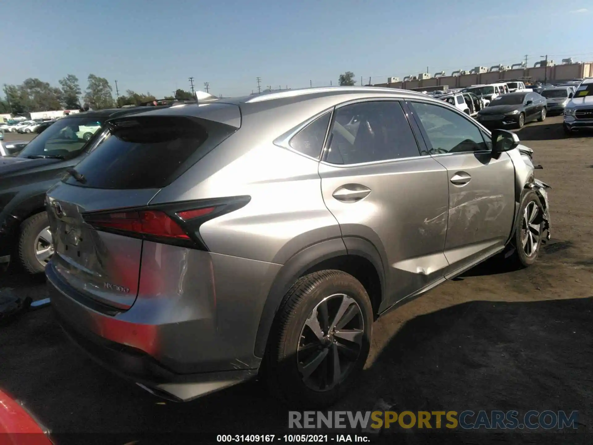 4 Фотография поврежденного автомобиля JTJDARBZ7L5002878 LEXUS NX 2020