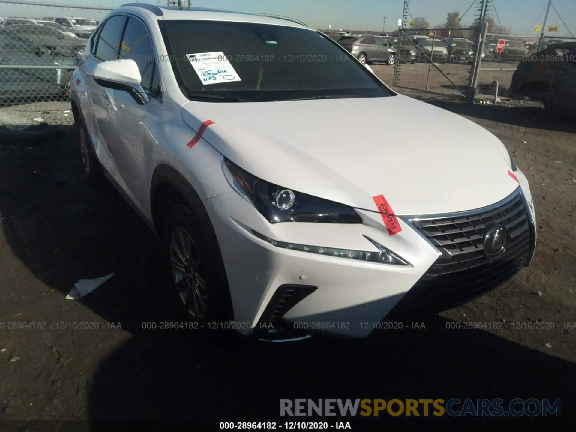 1 Photograph of a damaged car JTJDARBZ7L5005120 LEXUS NX 2020