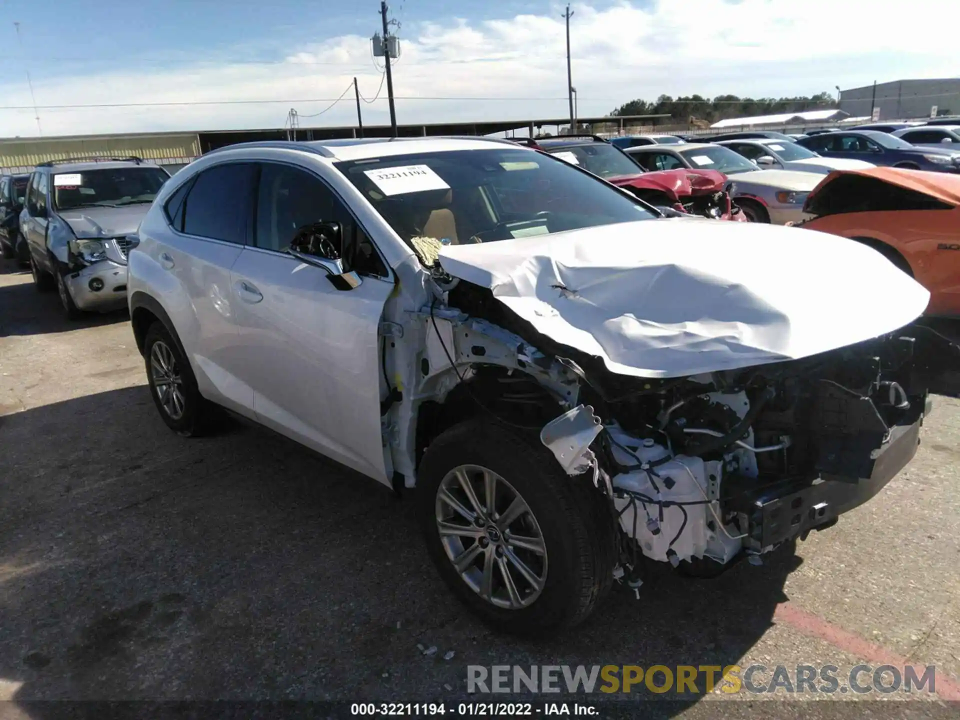 1 Photograph of a damaged car JTJDARBZ7L5008910 LEXUS NX 2020