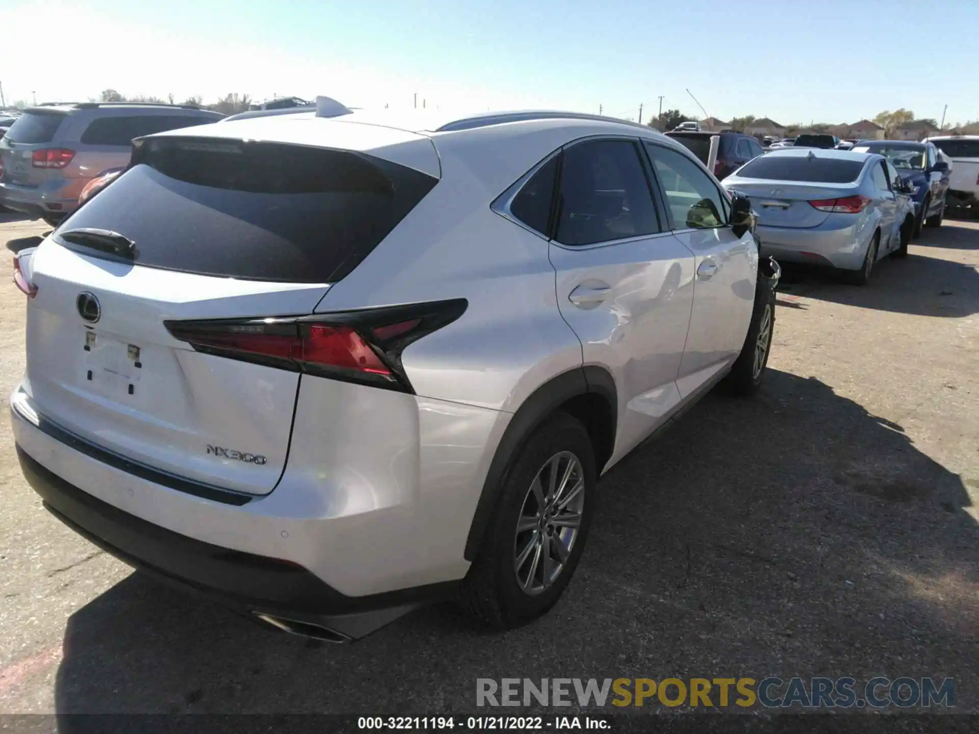 4 Фотография поврежденного автомобиля JTJDARBZ7L5008910 LEXUS NX 2020