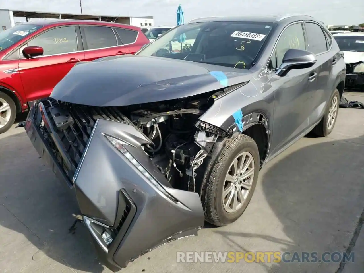 2 Photograph of a damaged car JTJDARBZ7L5010432 LEXUS NX 2020