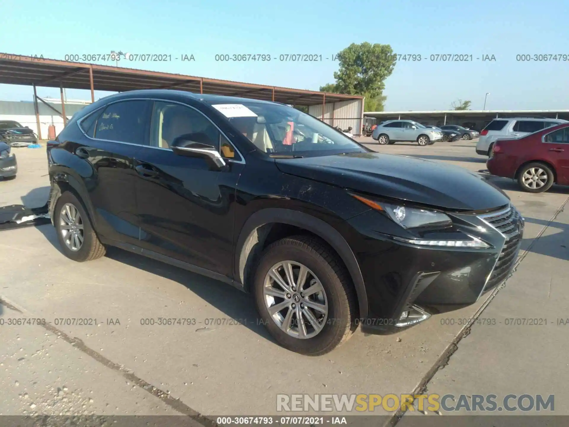 1 Photograph of a damaged car JTJDARBZ7L5019325 LEXUS NX 2020