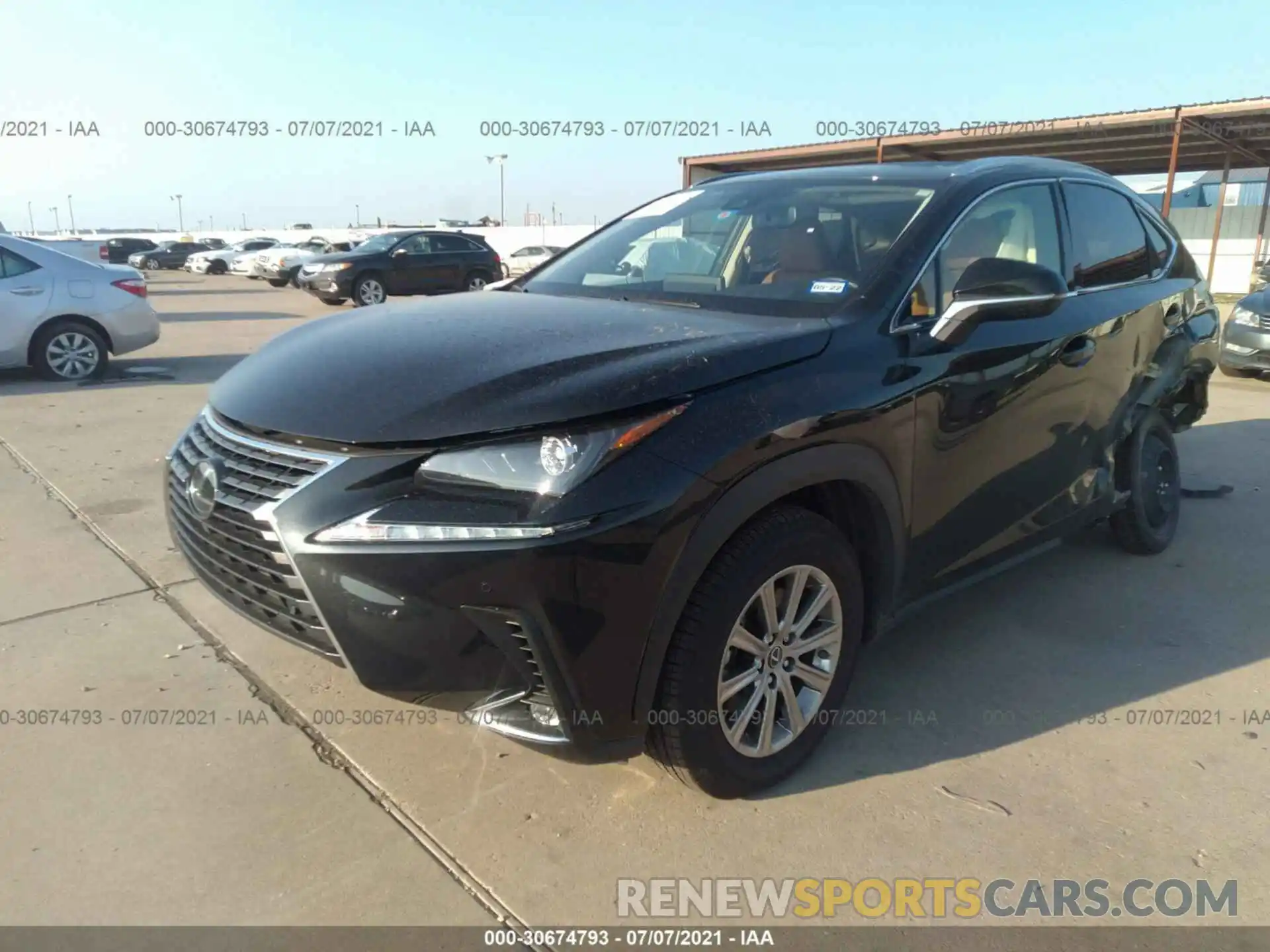 2 Photograph of a damaged car JTJDARBZ7L5019325 LEXUS NX 2020