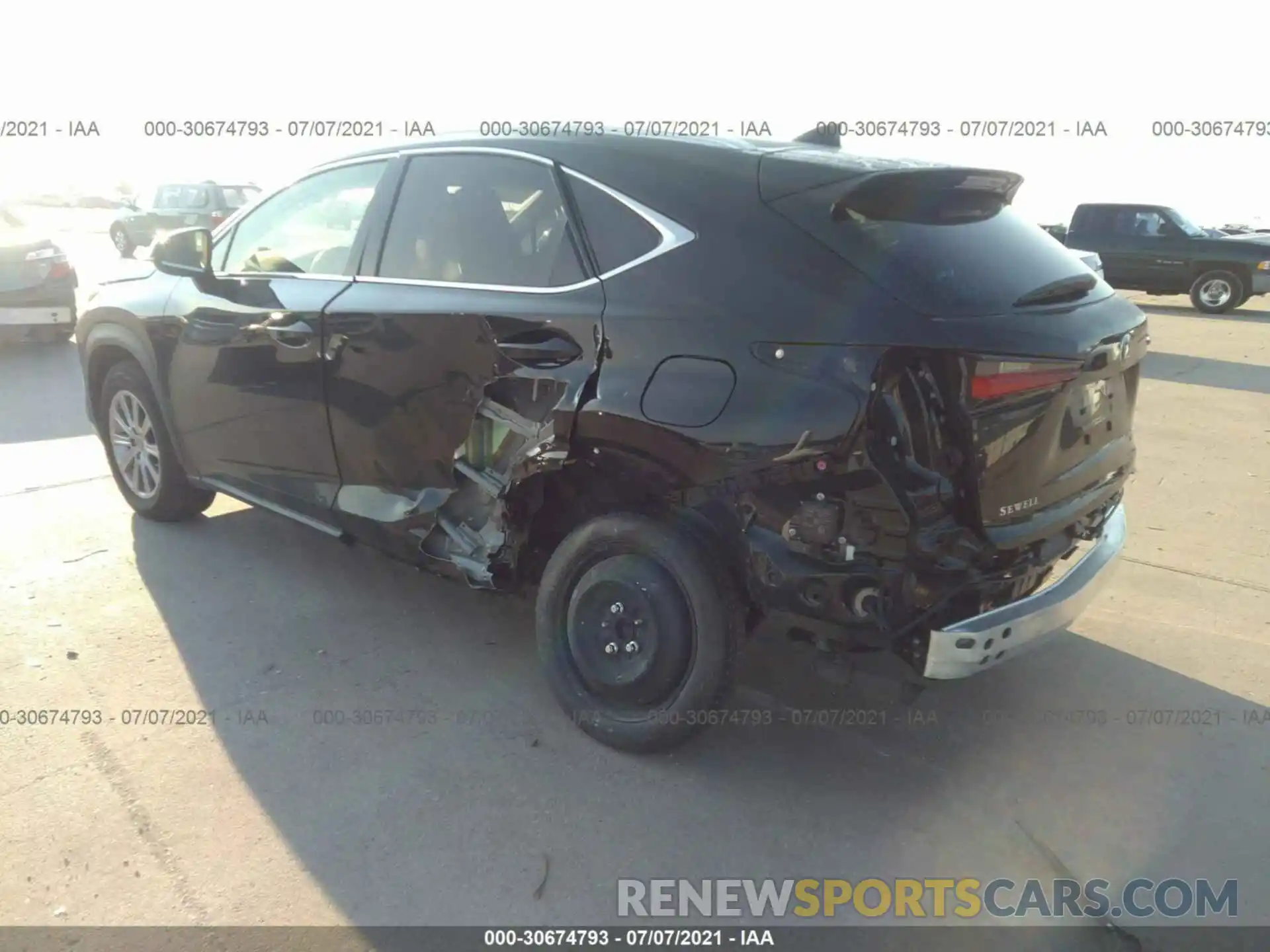 3 Photograph of a damaged car JTJDARBZ7L5019325 LEXUS NX 2020