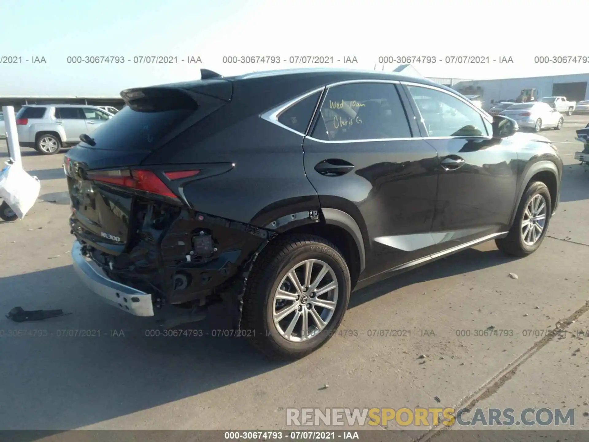 4 Фотография поврежденного автомобиля JTJDARBZ7L5019325 LEXUS NX 2020