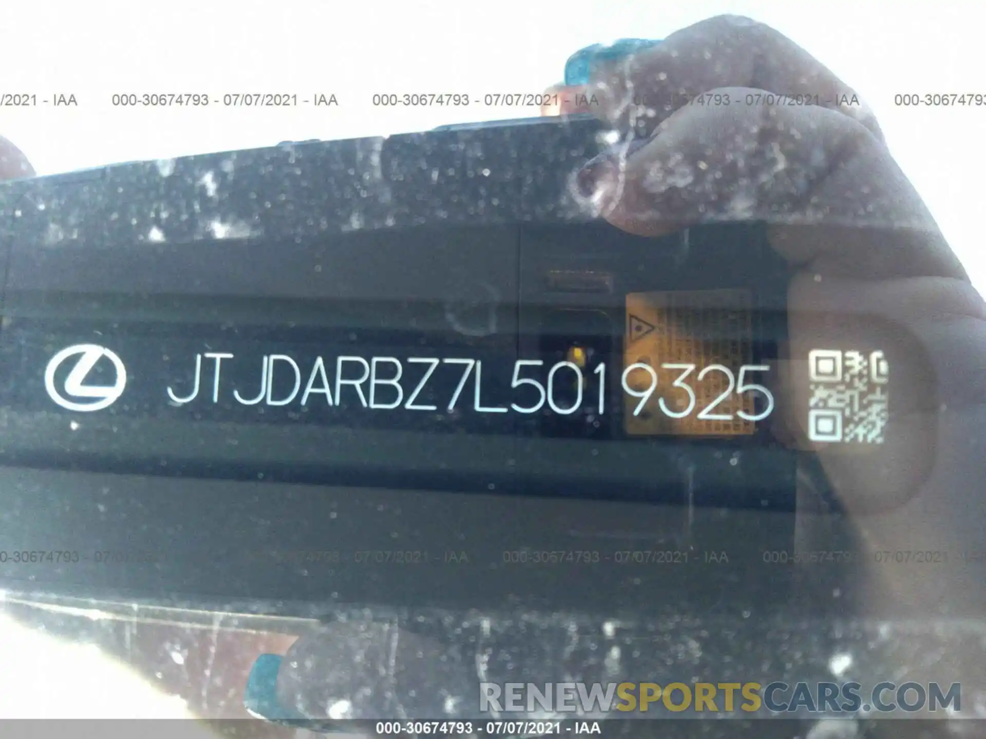 9 Photograph of a damaged car JTJDARBZ7L5019325 LEXUS NX 2020