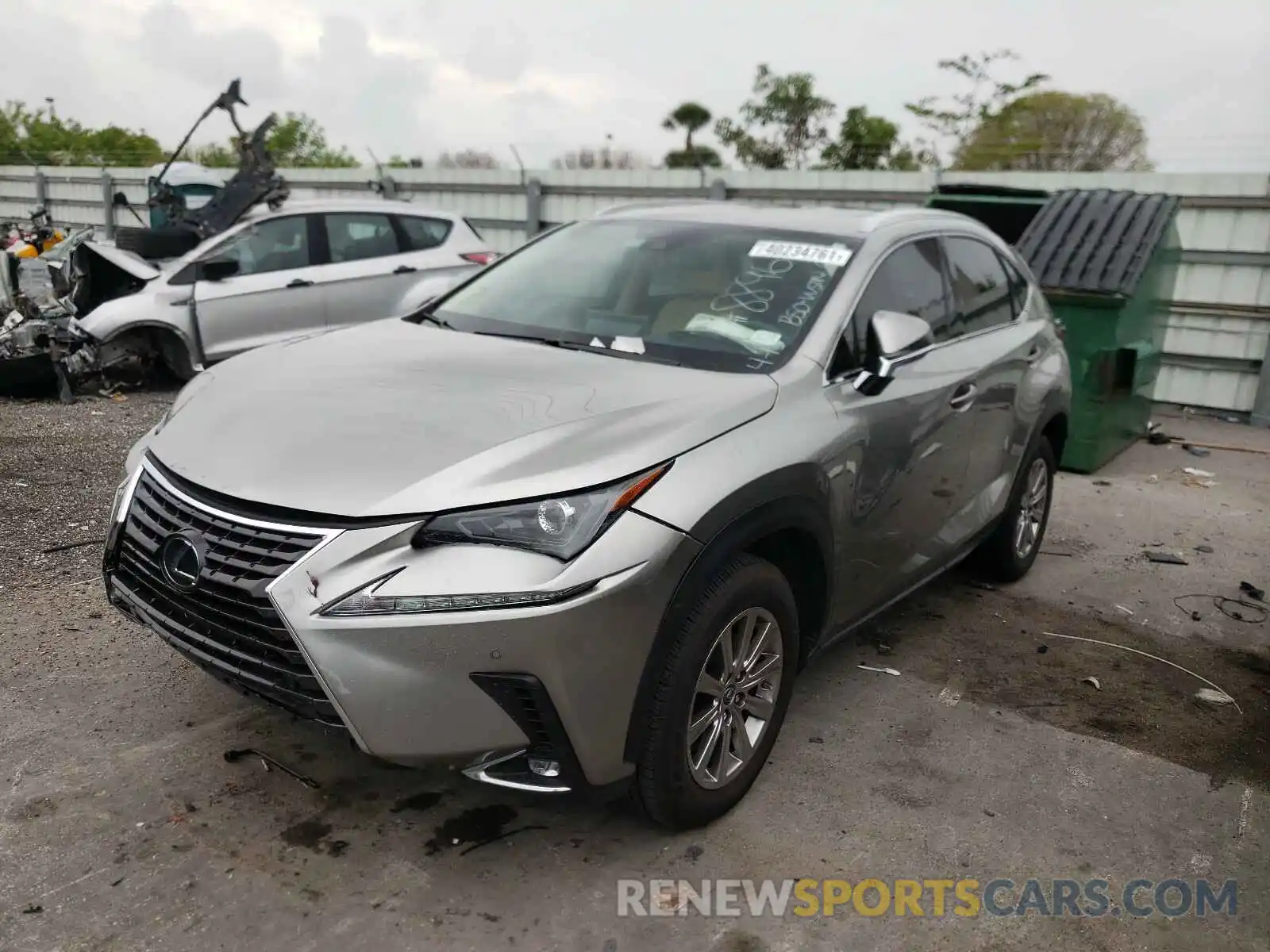 2 Photograph of a damaged car JTJDARBZ8L2158896 LEXUS NX 2020