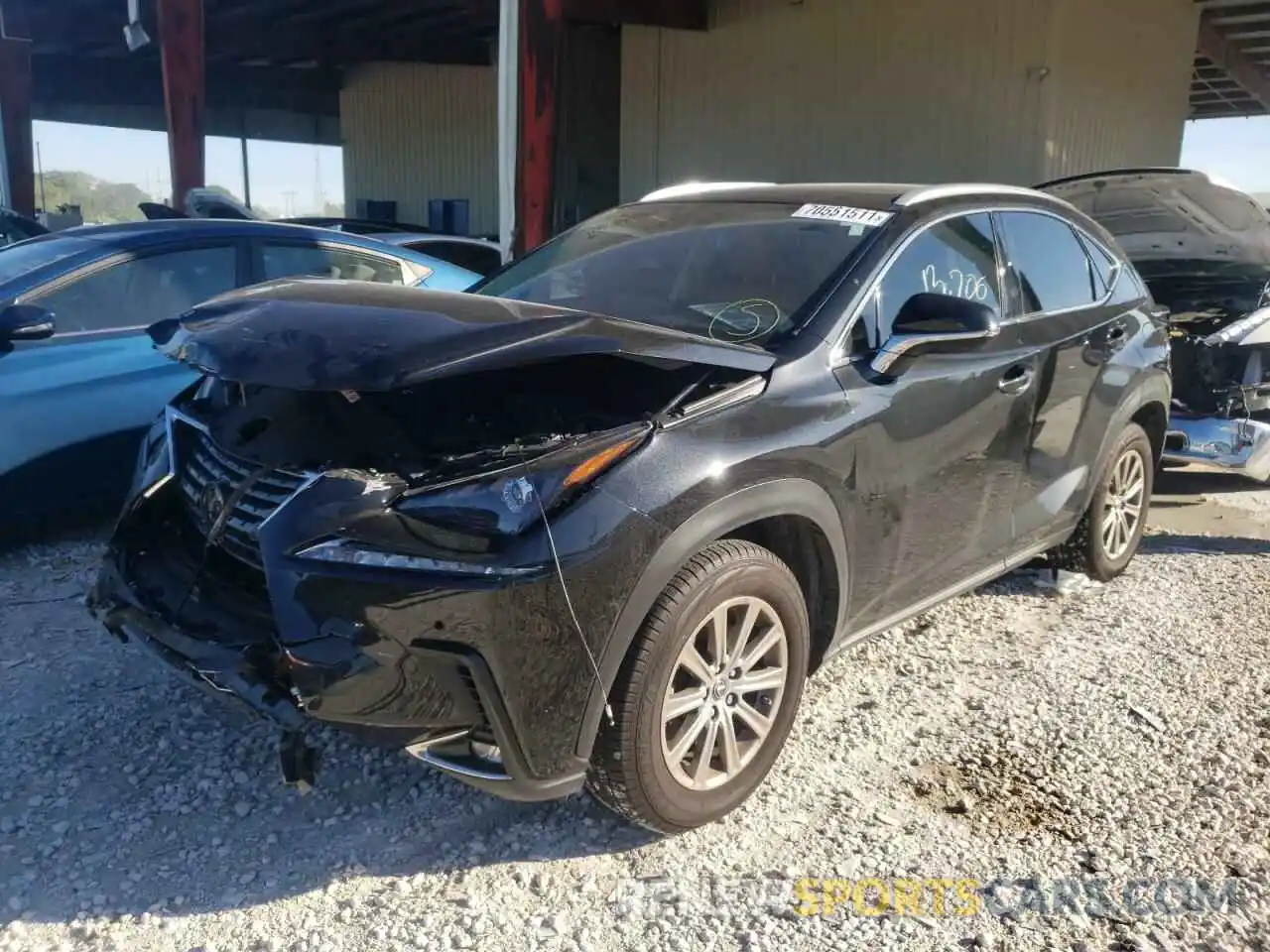 2 Фотография поврежденного автомобиля JTJDARBZ8L2173981 LEXUS NX 2020