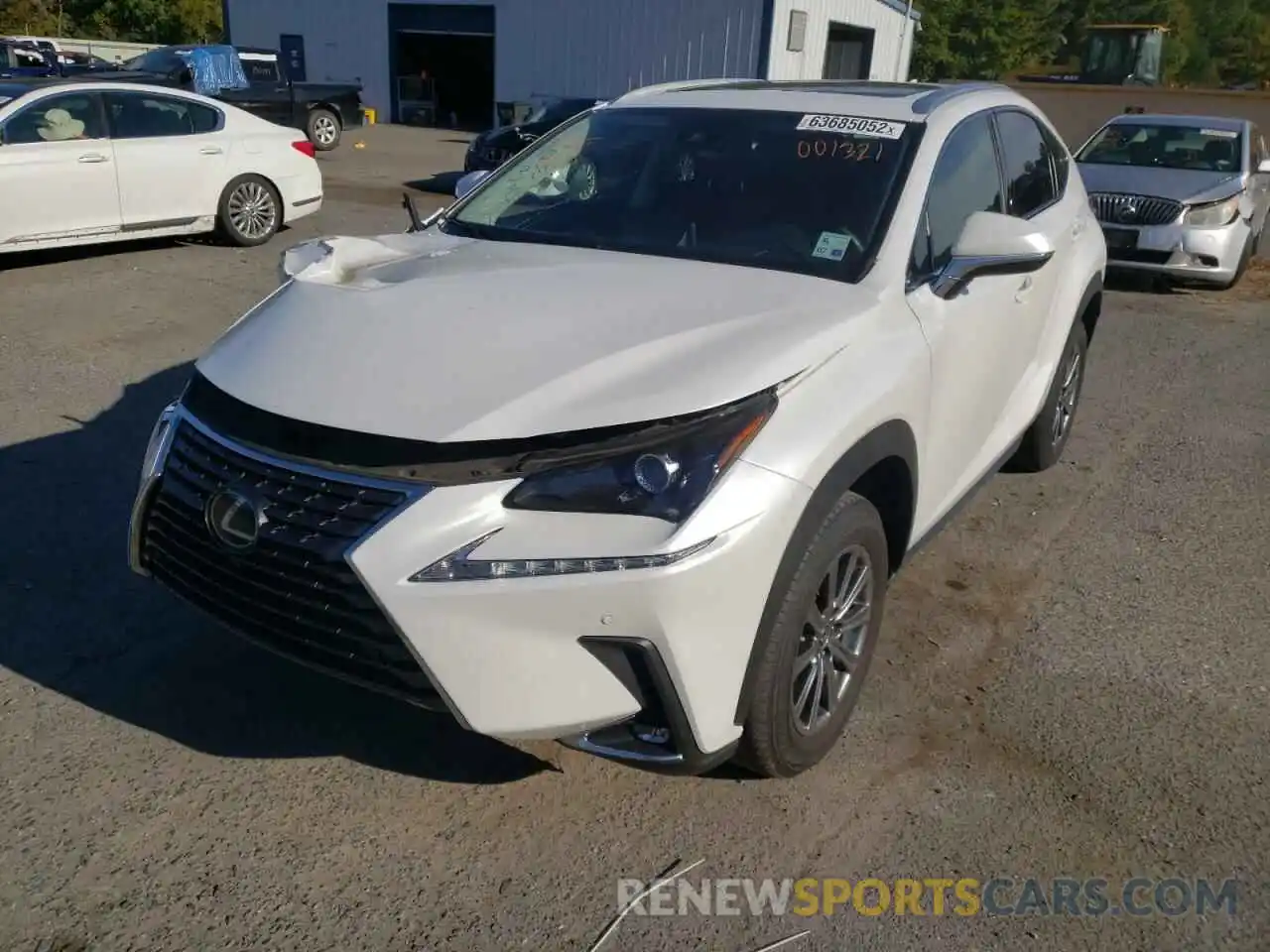 2 Photograph of a damaged car JTJDARBZ8L5001321 LEXUS NX 2020