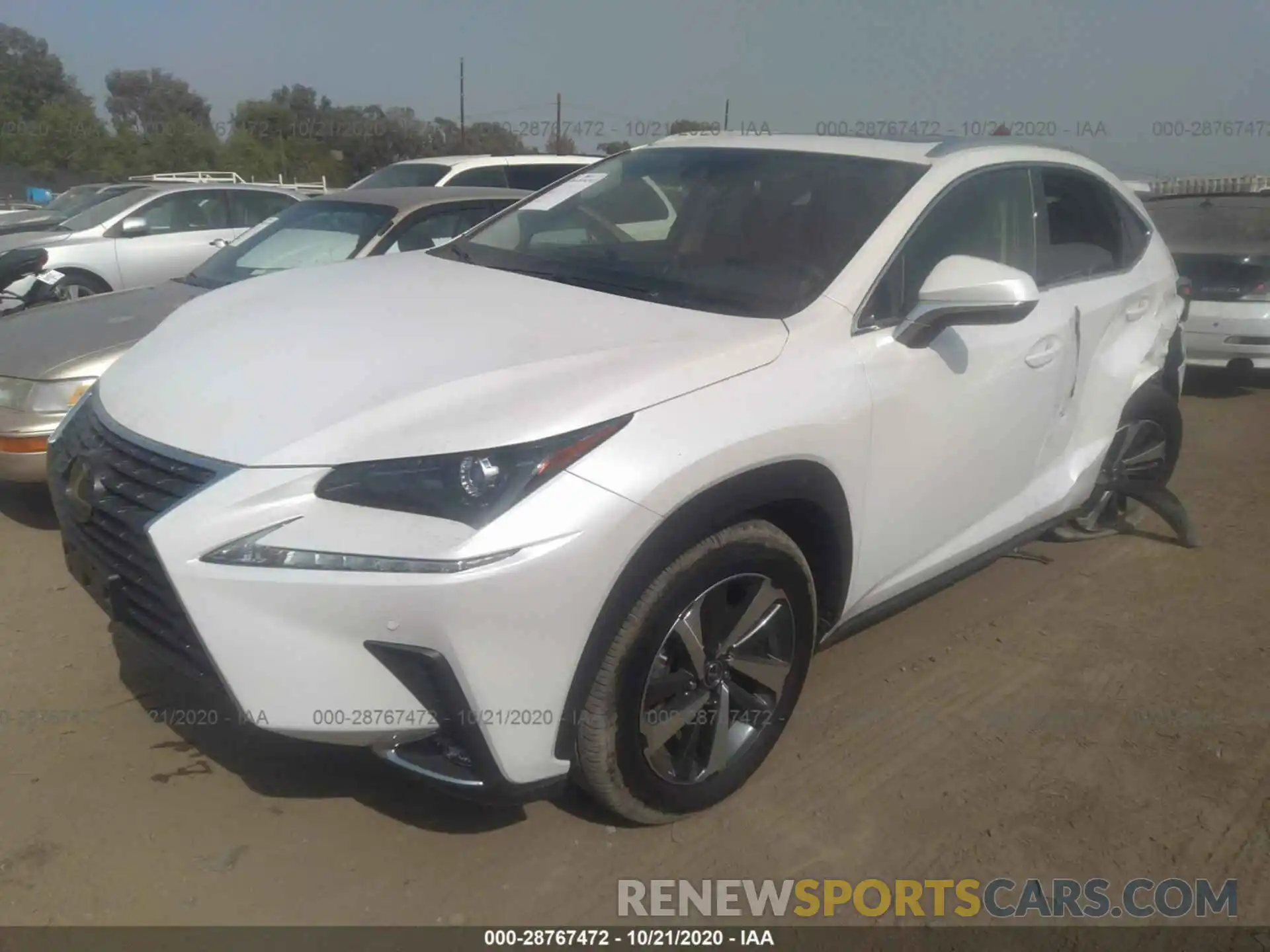 2 Photograph of a damaged car JTJDARBZ8L5003036 LEXUS NX 2020