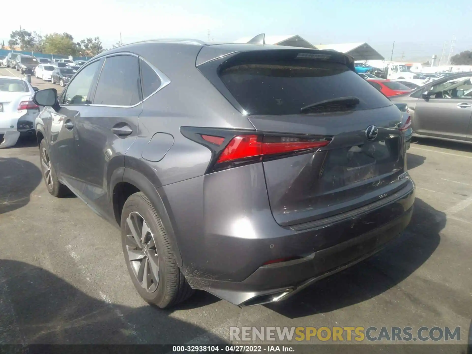 3 Photograph of a damaged car JTJDARBZ8L5004560 LEXUS NX 2020