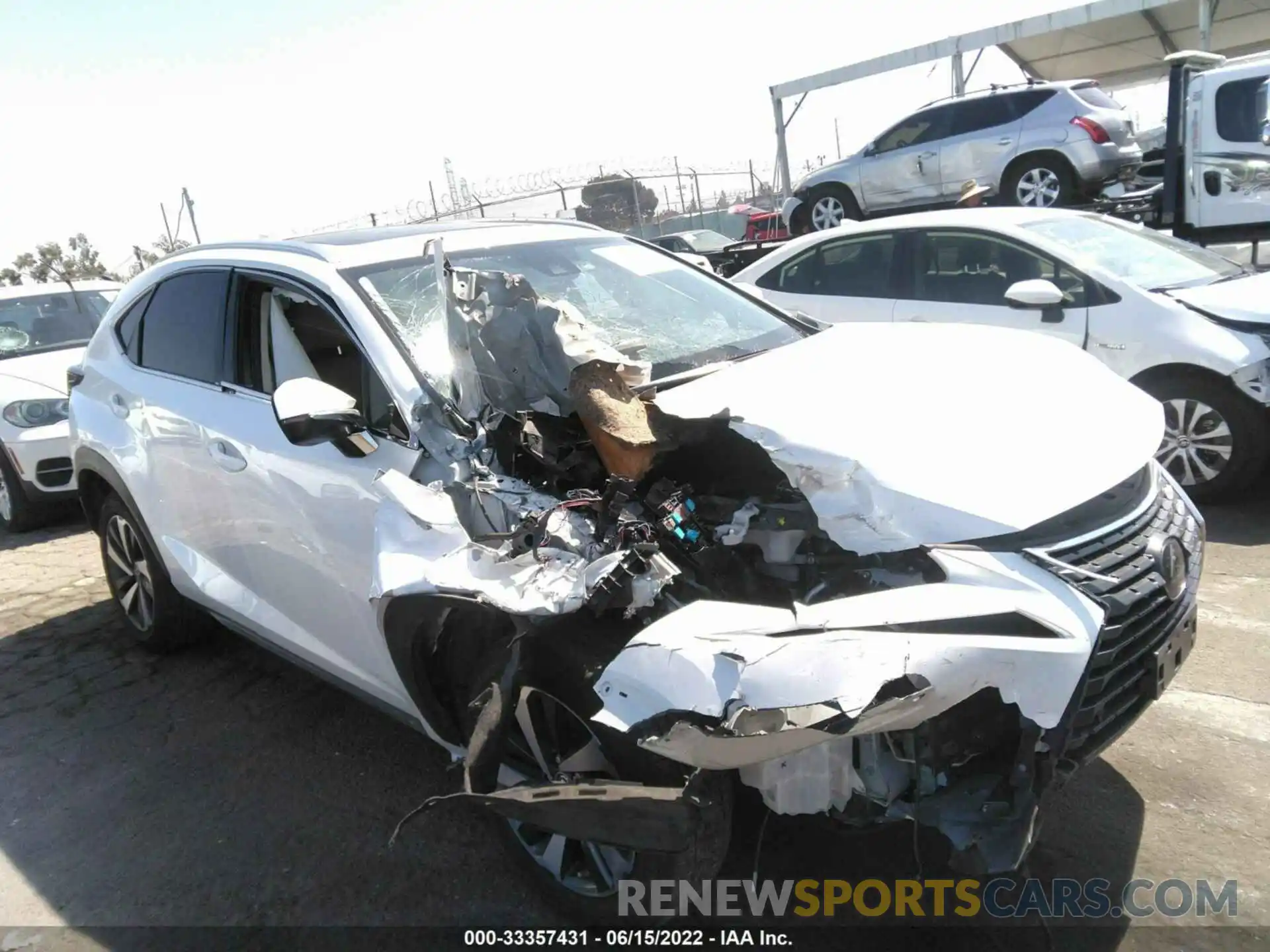 1 Photograph of a damaged car JTJDARBZ8L5005904 LEXUS NX 2020