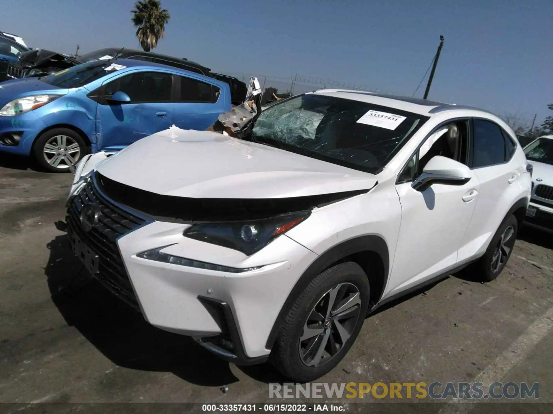 2 Photograph of a damaged car JTJDARBZ8L5005904 LEXUS NX 2020