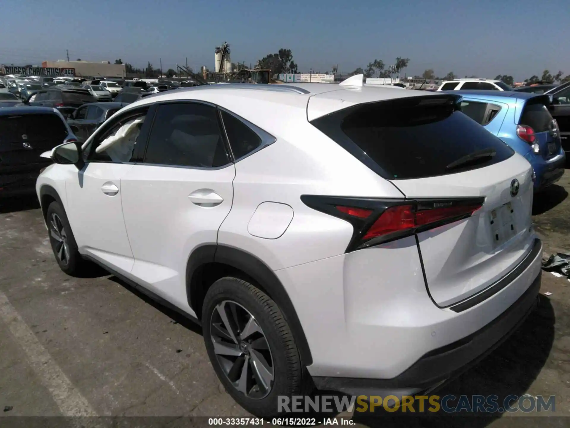 3 Photograph of a damaged car JTJDARBZ8L5005904 LEXUS NX 2020