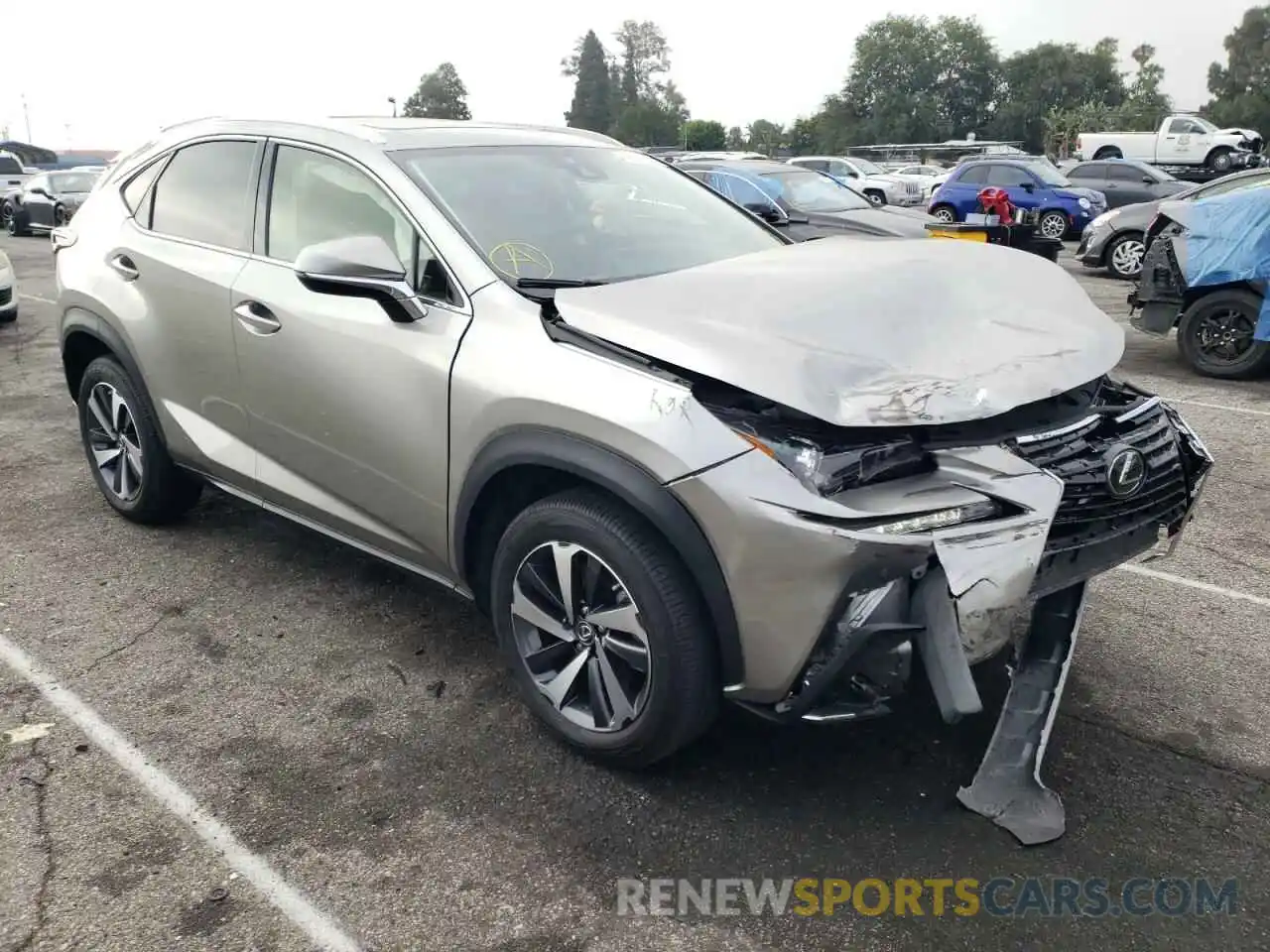 1 Photograph of a damaged car JTJDARBZ8L5012156 LEXUS NX 2020