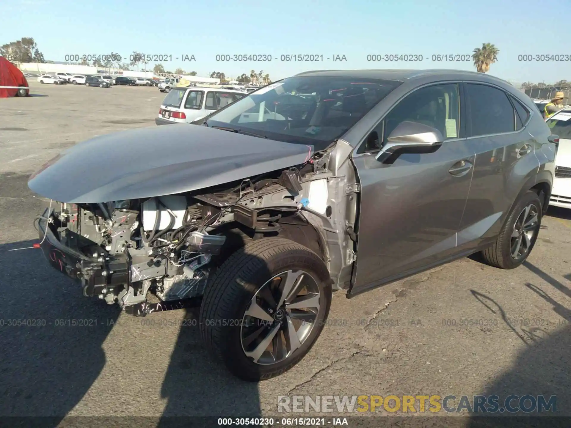 2 Photograph of a damaged car JTJDARBZ9L2165128 LEXUS NX 2020