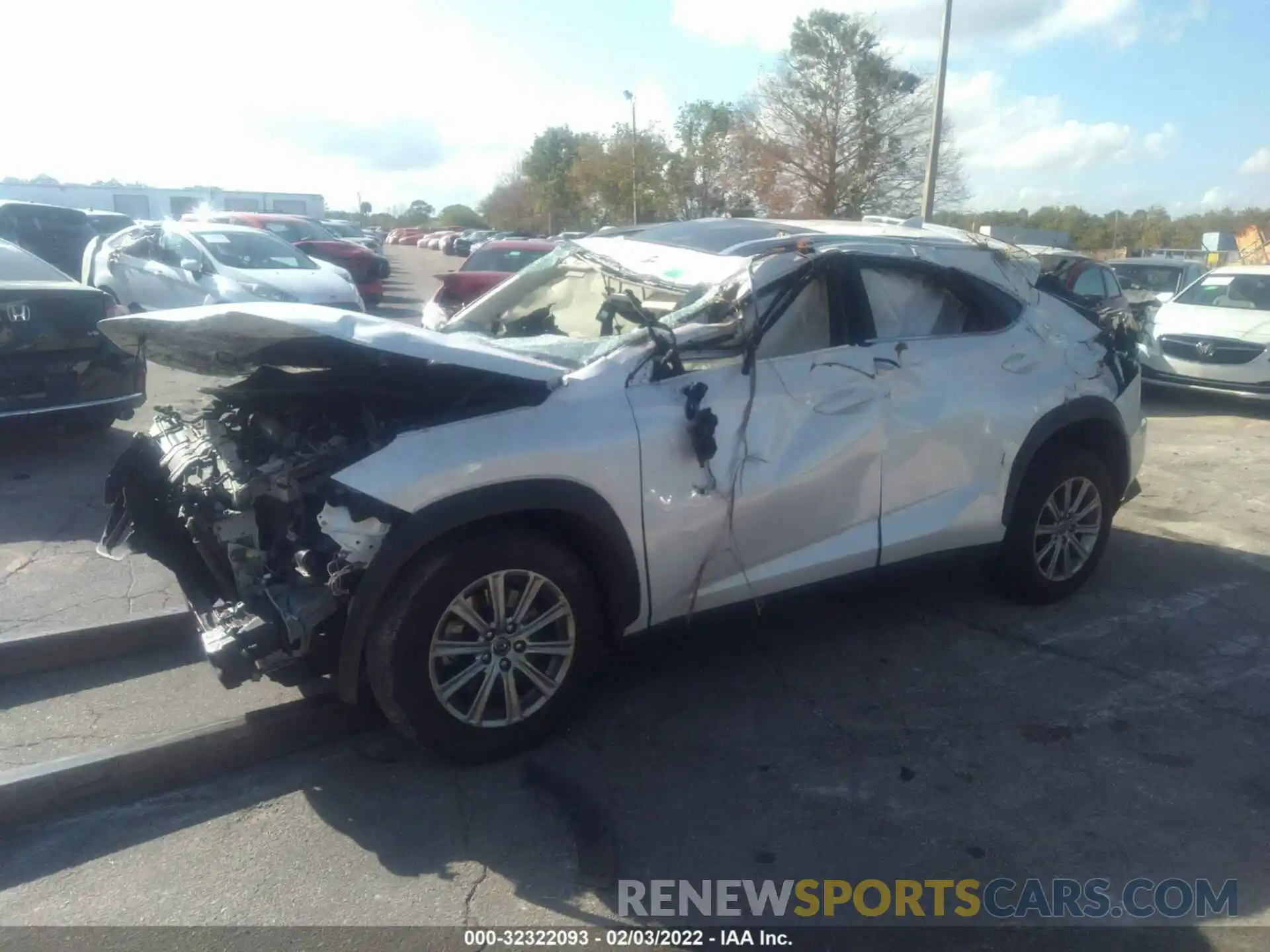 2 Photograph of a damaged car JTJDARBZ9L5008892 LEXUS NX 2020