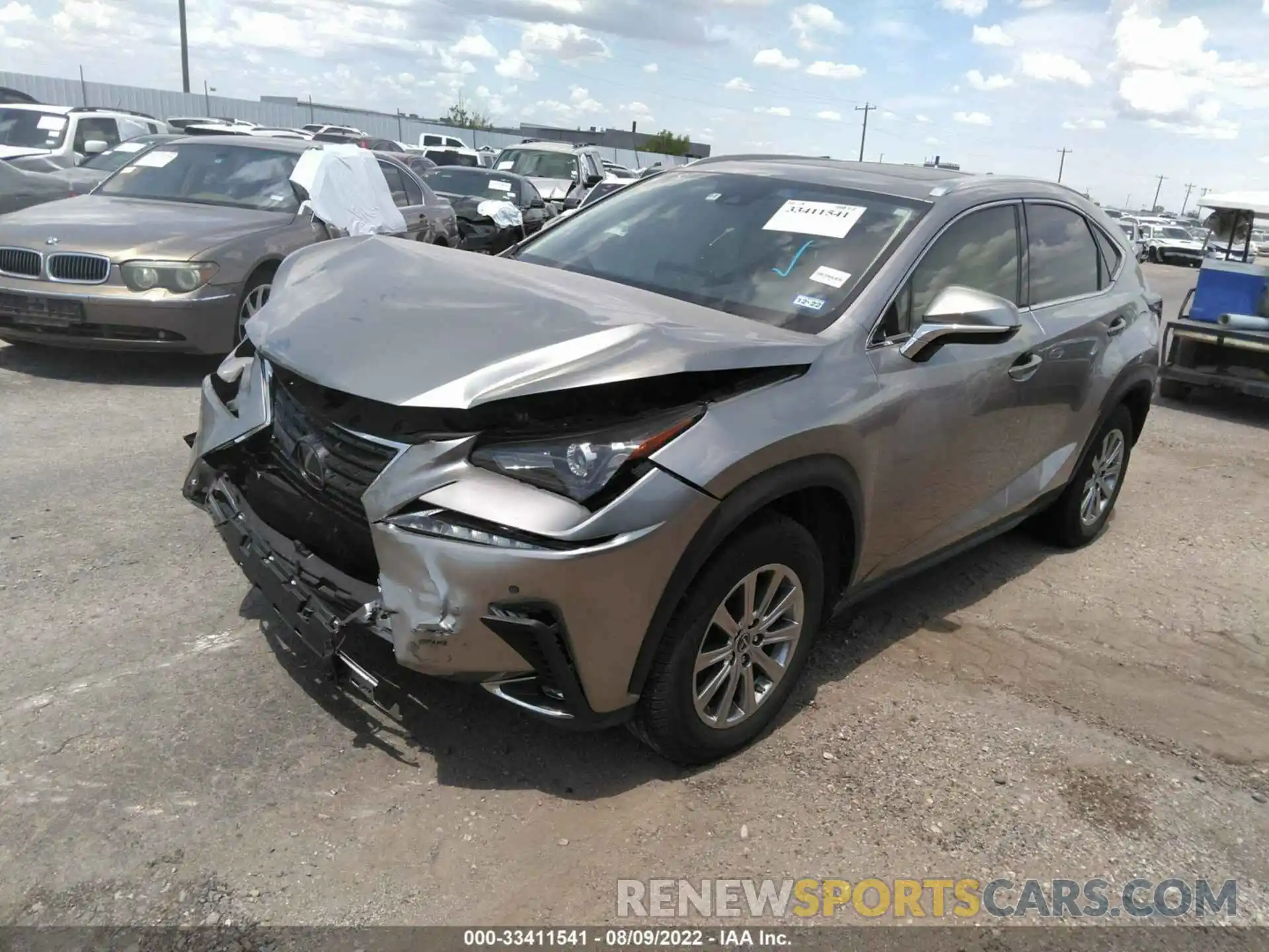 2 Photograph of a damaged car JTJDARBZ9L5012876 LEXUS NX 2020