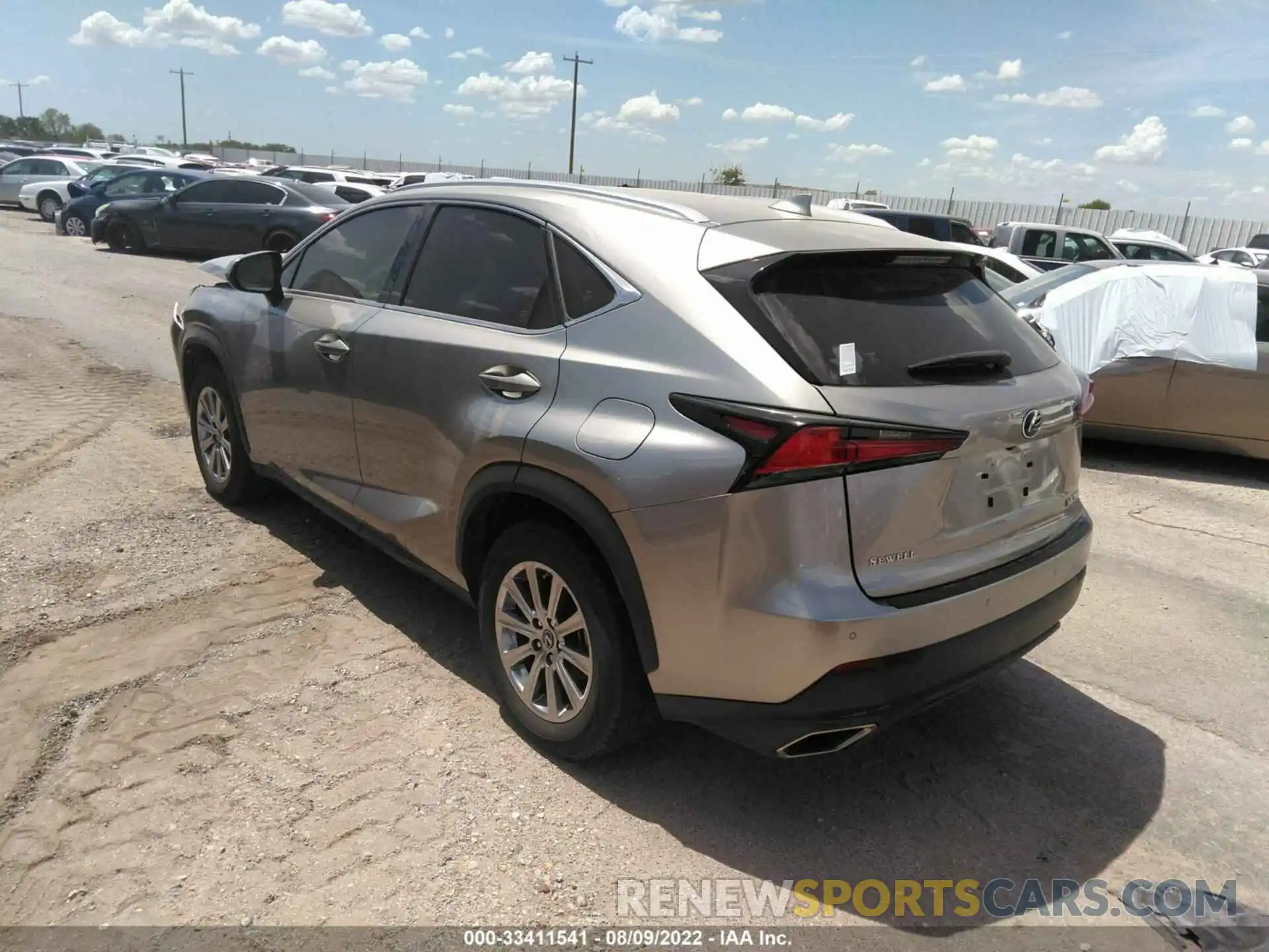 3 Photograph of a damaged car JTJDARBZ9L5012876 LEXUS NX 2020