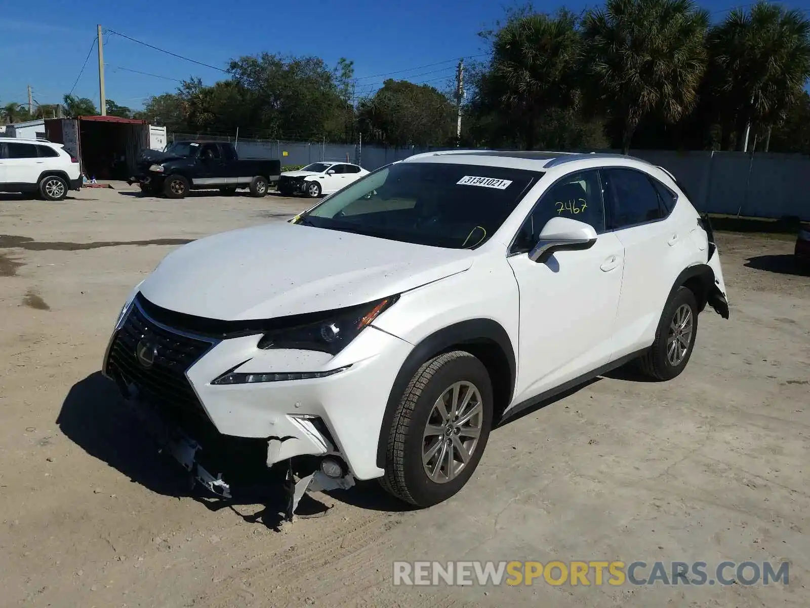 2 Фотография поврежденного автомобиля JTJDARBZ9L5013543 LEXUS NX 2020