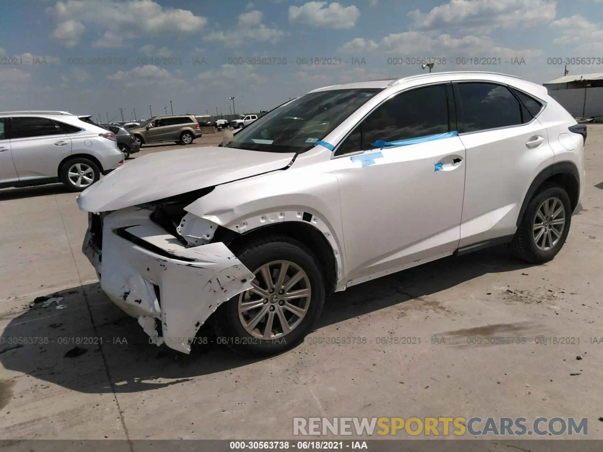 2 Photograph of a damaged car JTJDARBZ9L5016734 LEXUS NX 2020