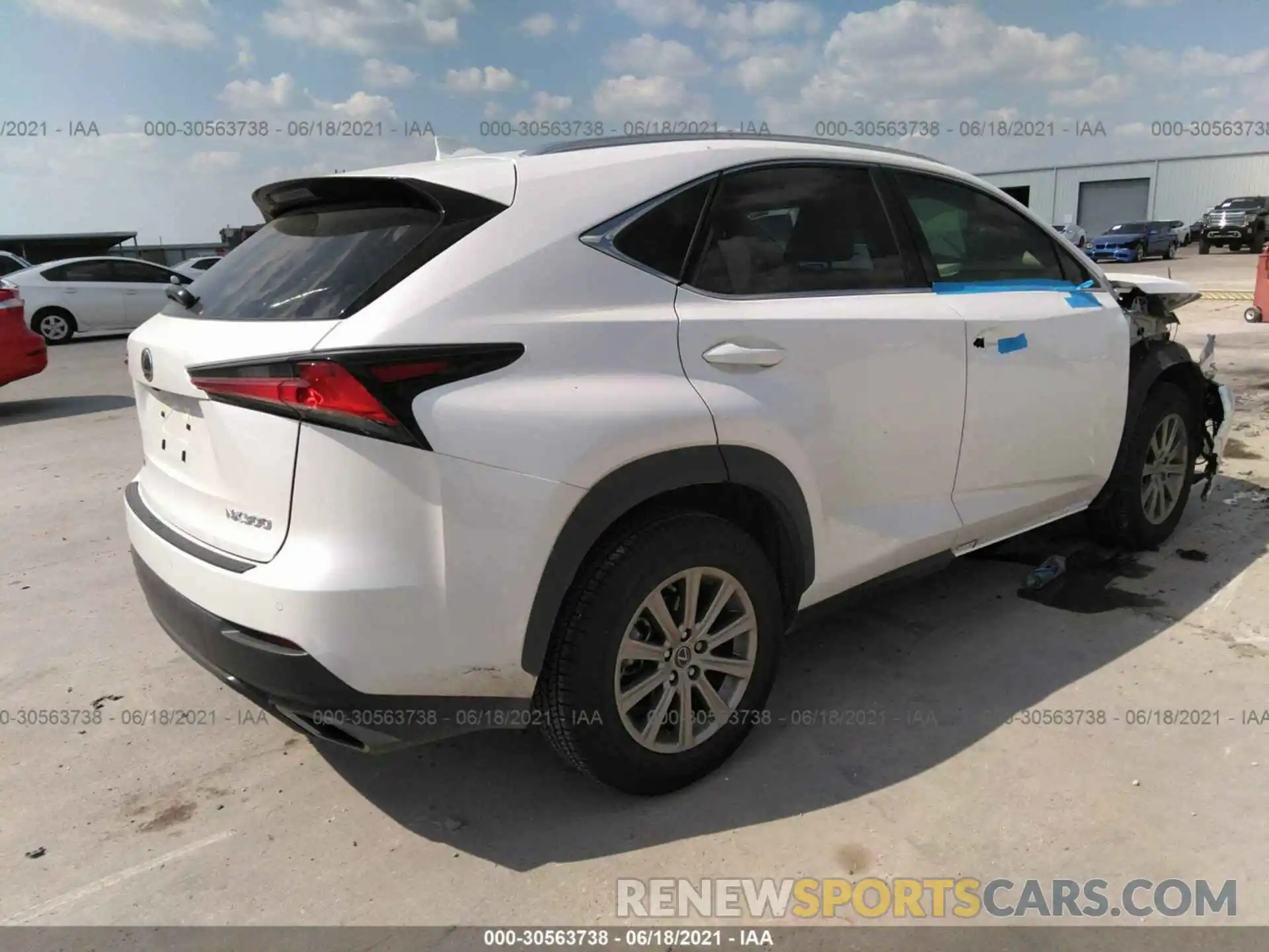 4 Фотография поврежденного автомобиля JTJDARBZ9L5016734 LEXUS NX 2020