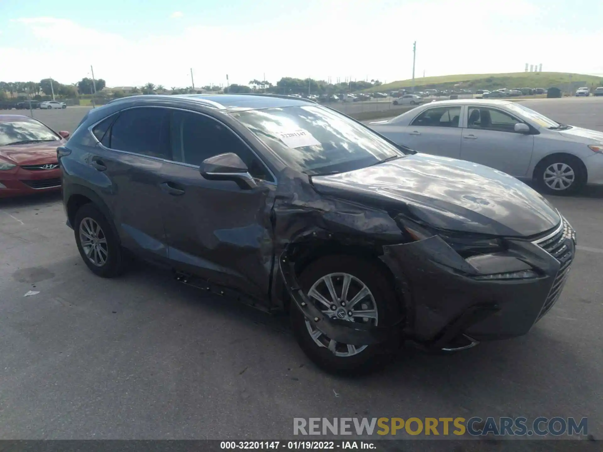 1 Photograph of a damaged car JTJDARBZ9L5019052 LEXUS NX 2020