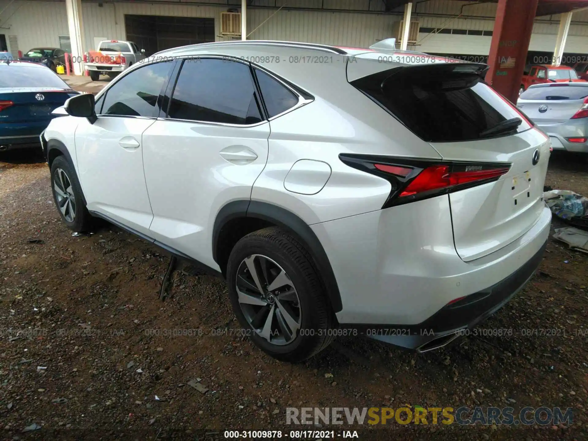 3 Фотография поврежденного автомобиля JTJDARBZXL5003331 LEXUS NX 2020