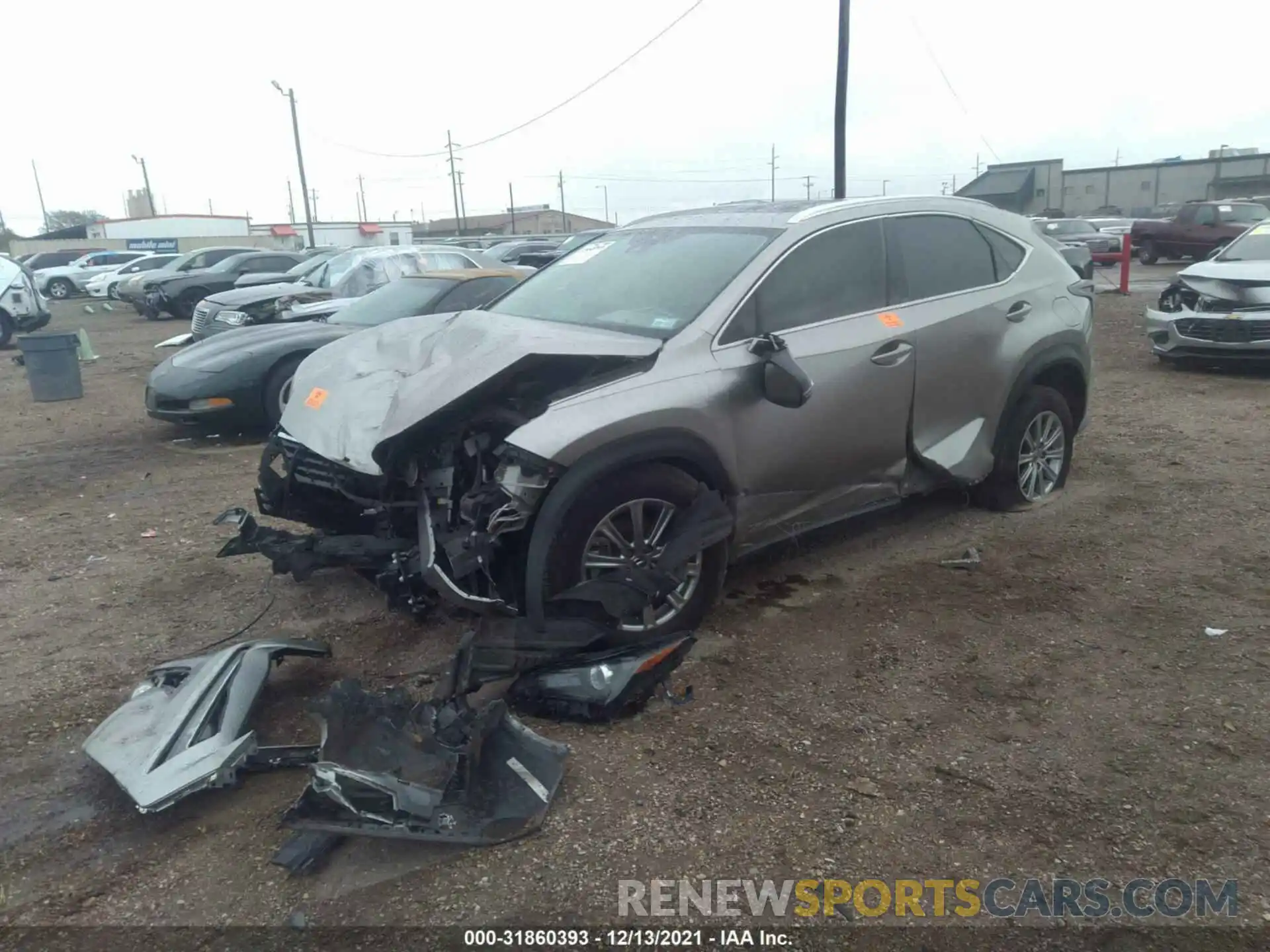 2 Photograph of a damaged car JTJDARBZXL5005029 LEXUS NX 2020