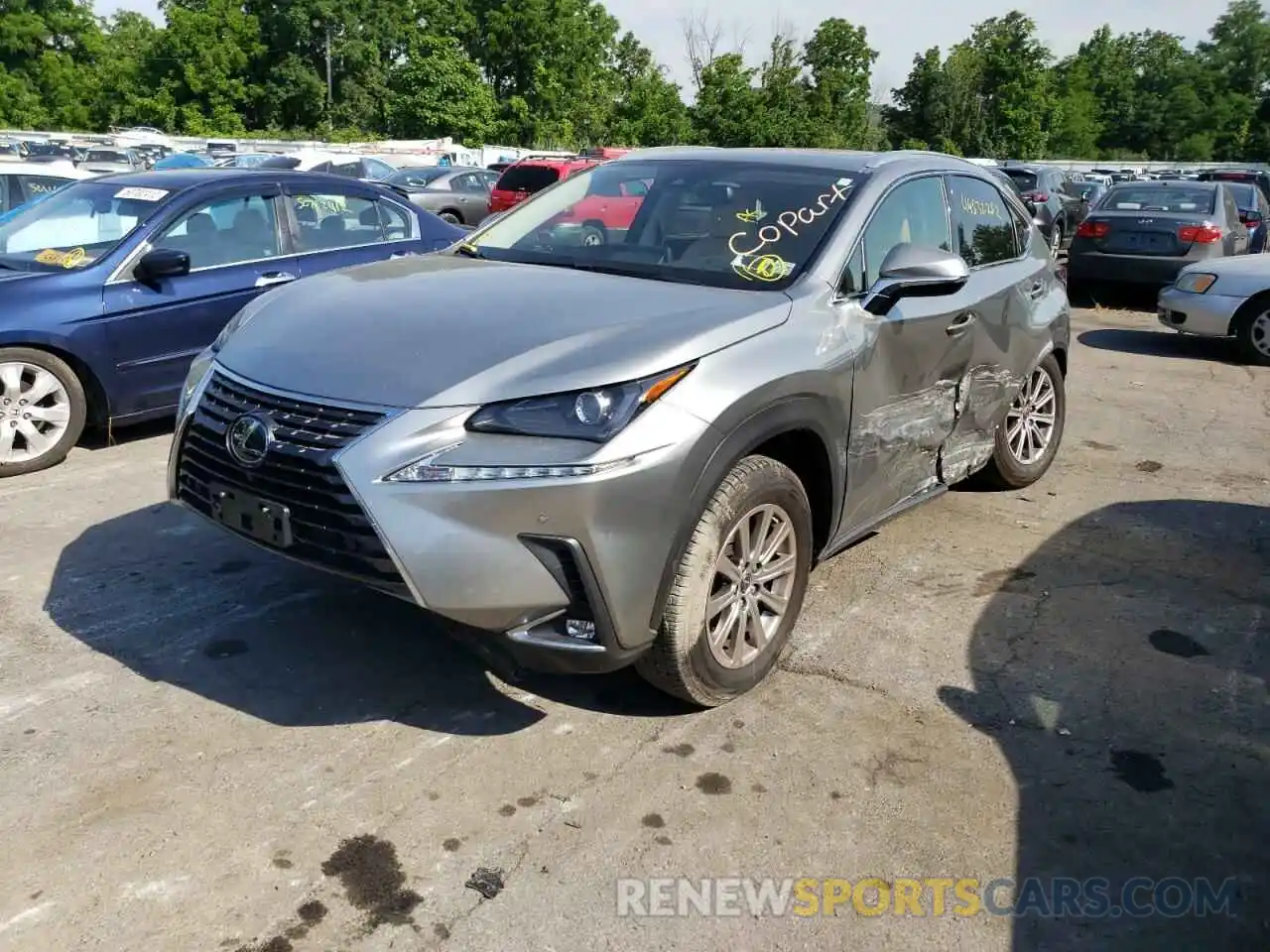 2 Фотография поврежденного автомобиля JTJDARDZ1L2231846 LEXUS NX 2020