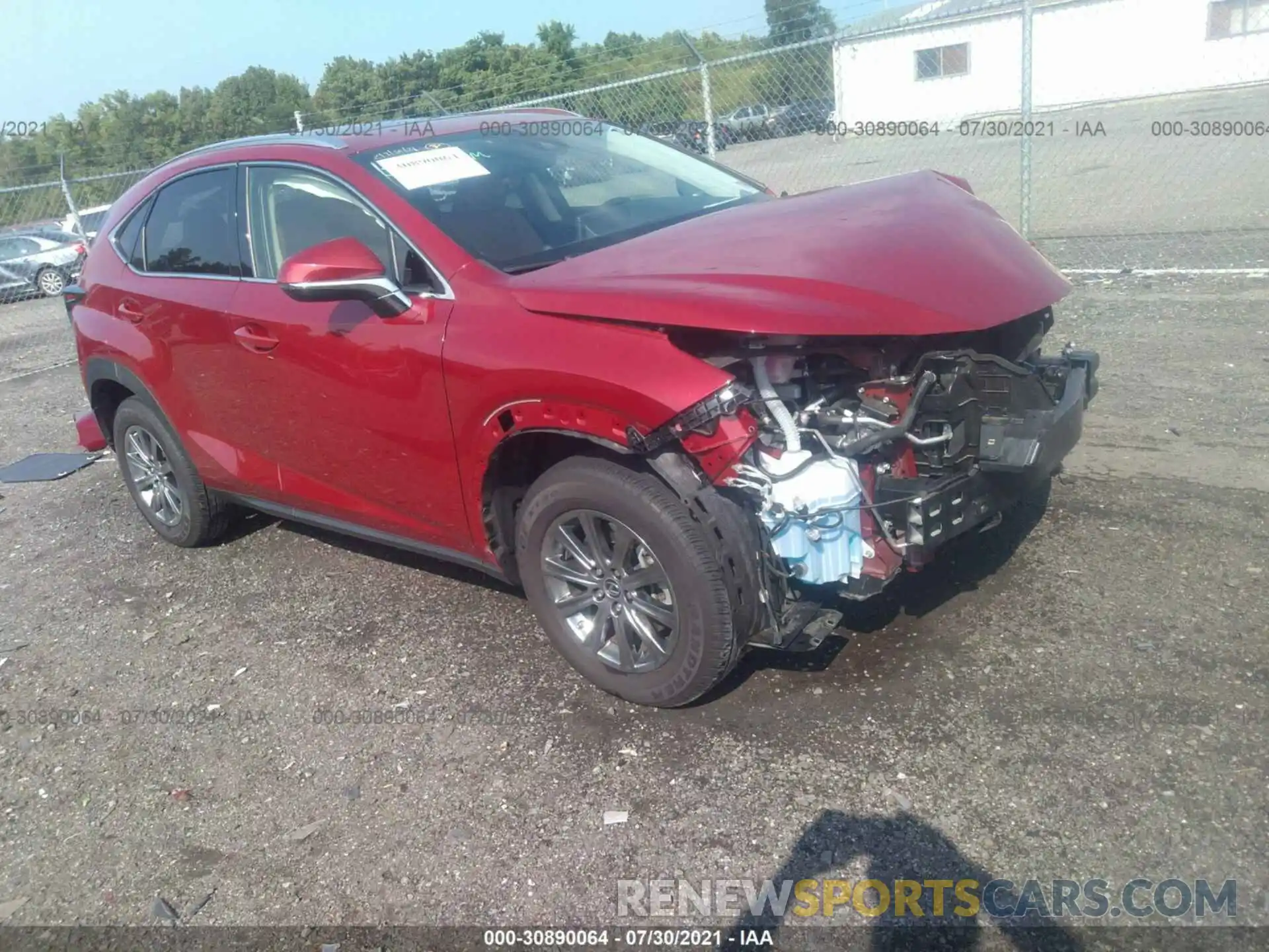 1 Photograph of a damaged car JTJDARDZ2L2219091 LEXUS NX 2020