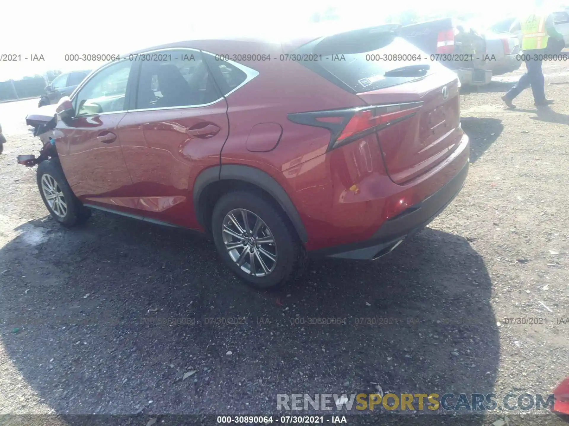 3 Фотография поврежденного автомобиля JTJDARDZ2L2219091 LEXUS NX 2020