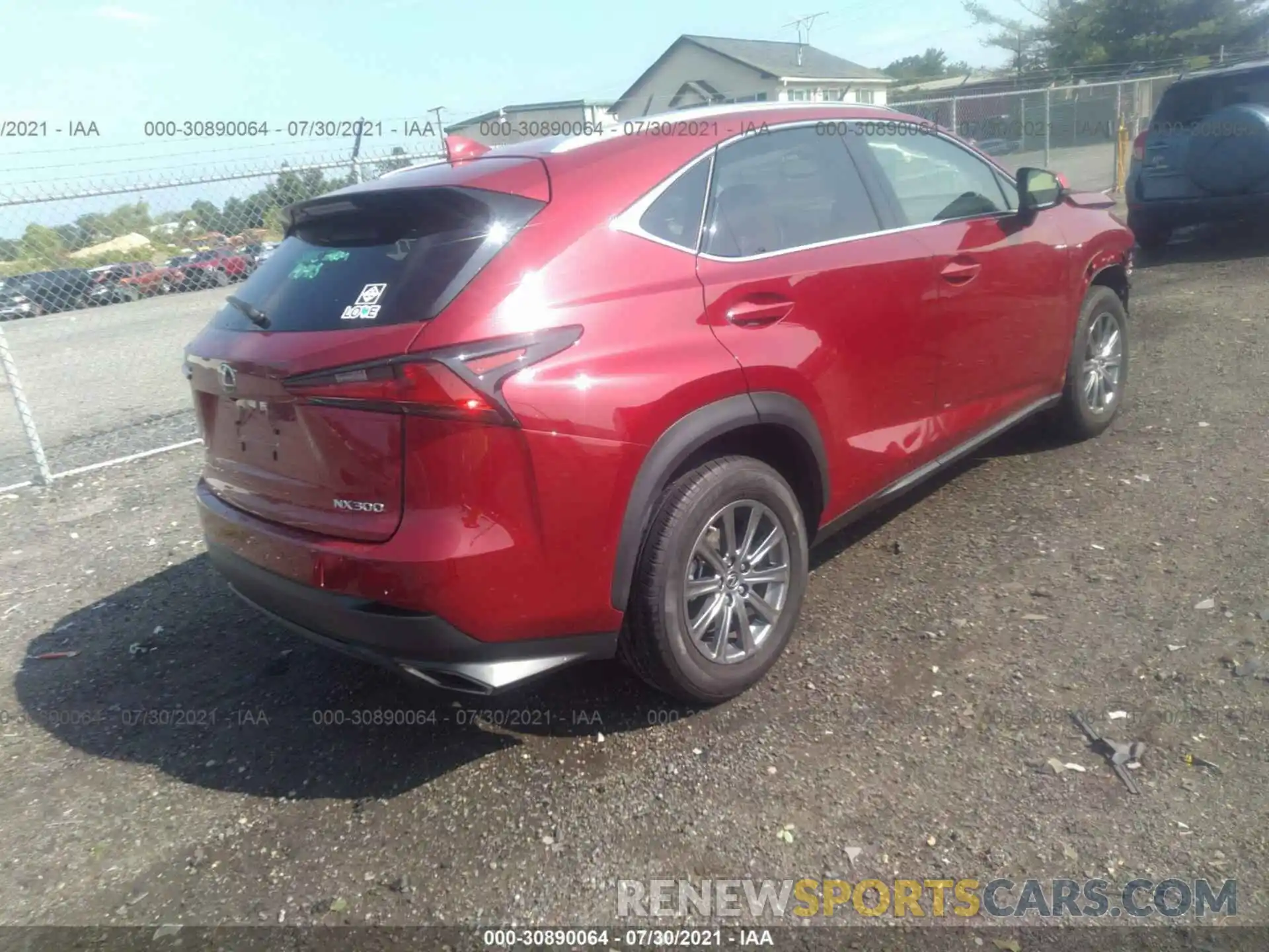 4 Фотография поврежденного автомобиля JTJDARDZ2L2219091 LEXUS NX 2020