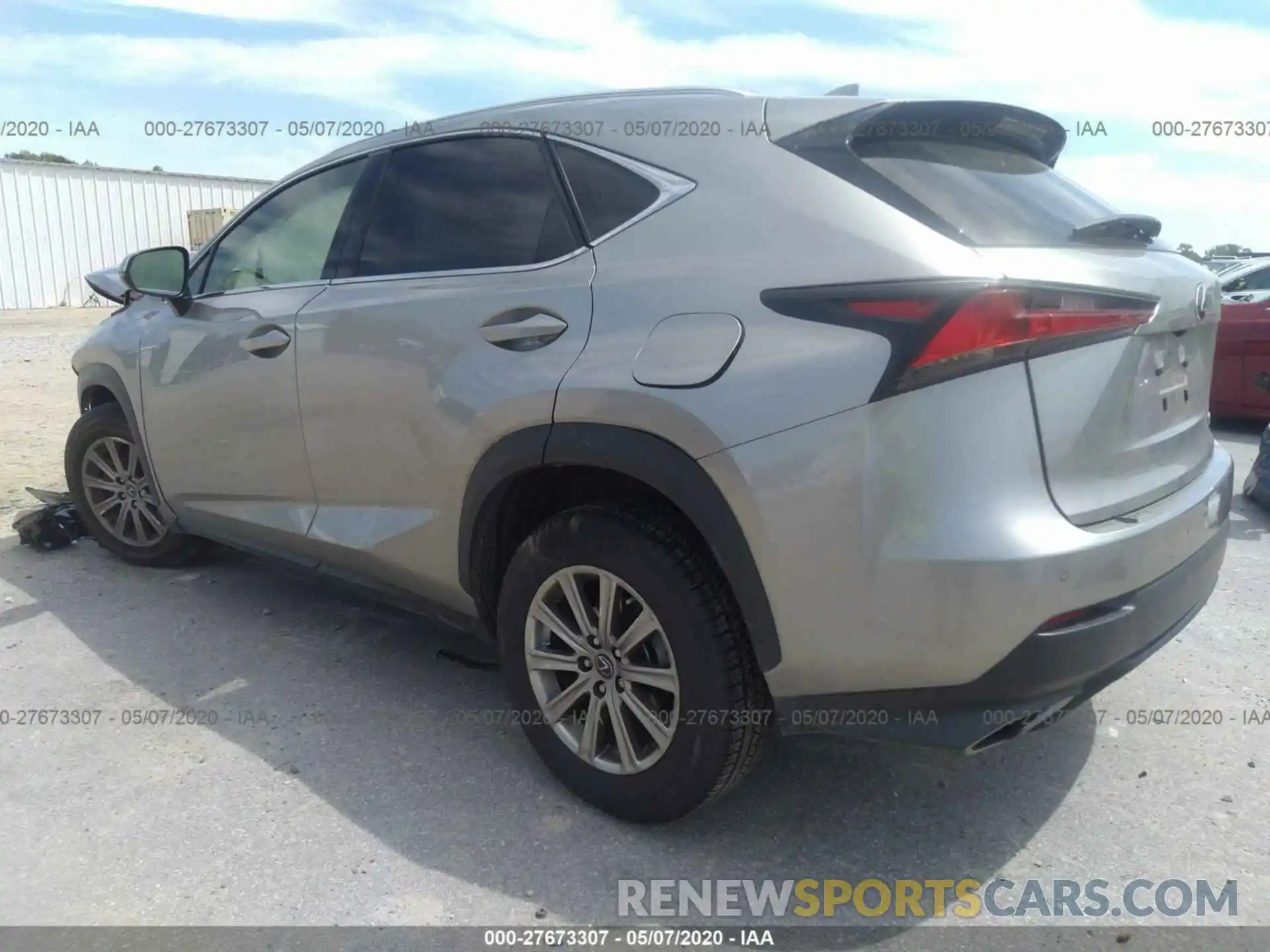 3 Фотография поврежденного автомобиля JTJDARDZ2L5010495 LEXUS NX 2020