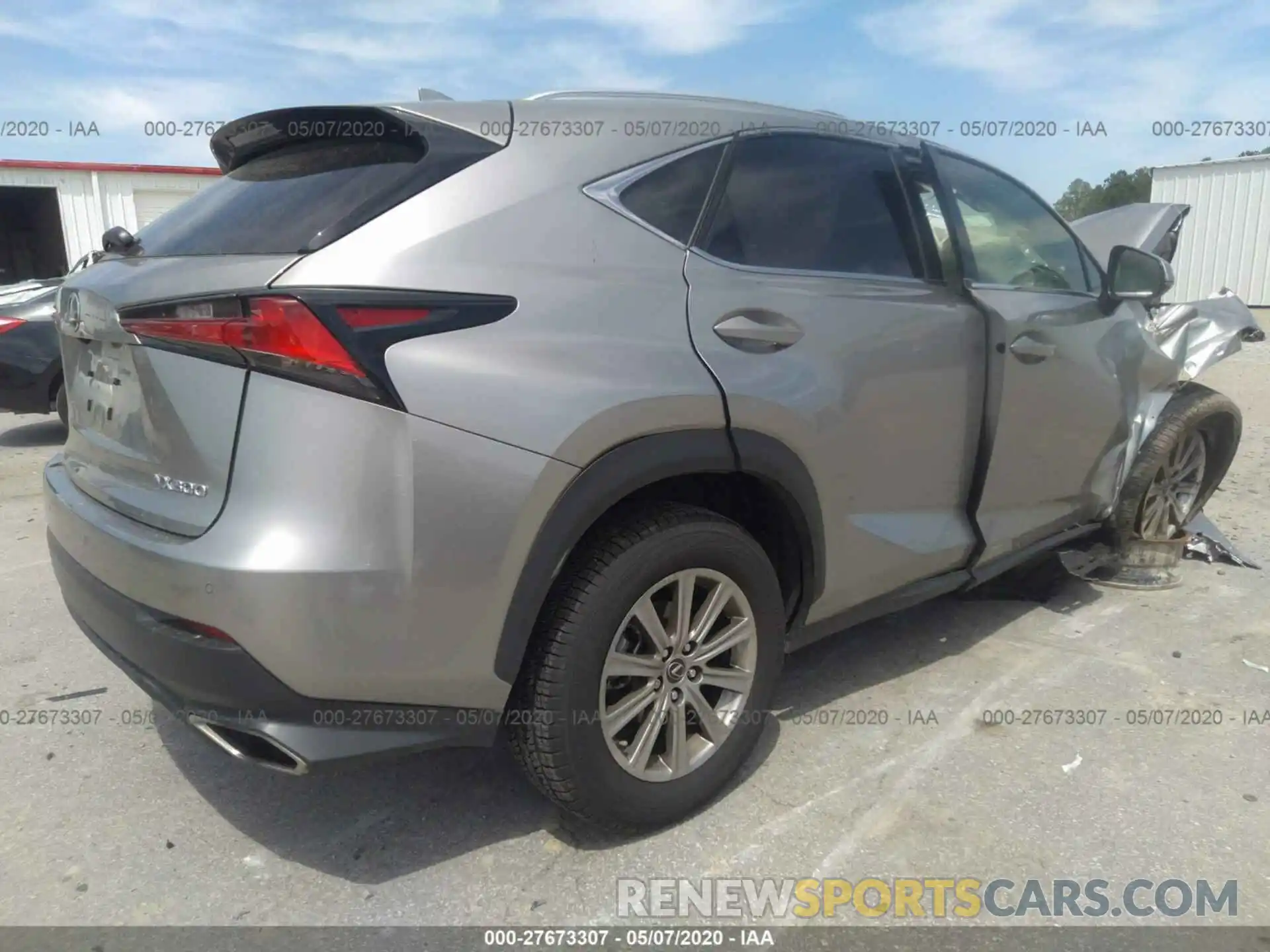 4 Фотография поврежденного автомобиля JTJDARDZ2L5010495 LEXUS NX 2020