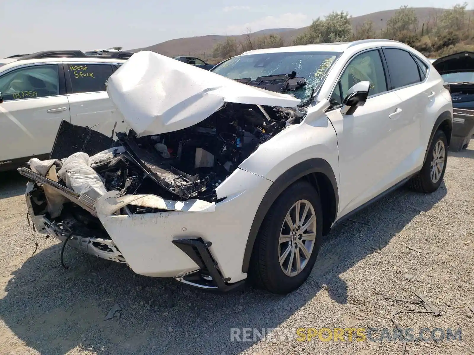 2 Фотография поврежденного автомобиля JTJDARDZ2L5016698 LEXUS NX 2020