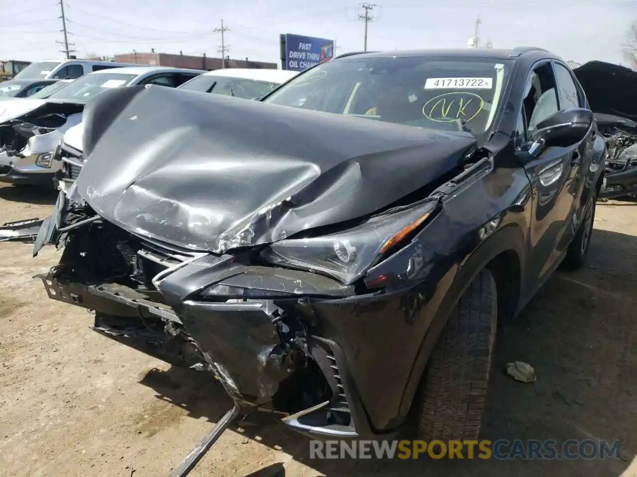 2 Фотография поврежденного автомобиля JTJDARDZ3L2235364 LEXUS NX 2020