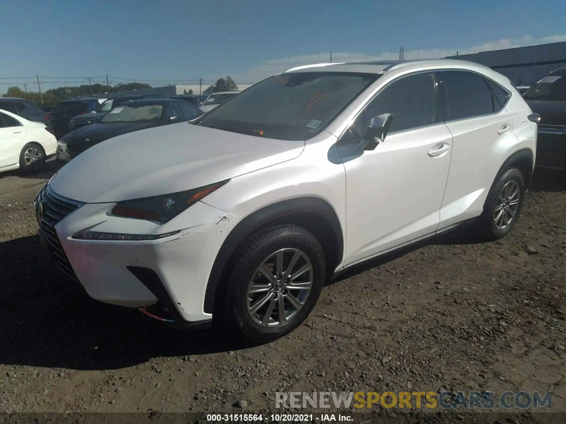 2 Фотография поврежденного автомобиля JTJDARDZ3L5001112 LEXUS NX 2020