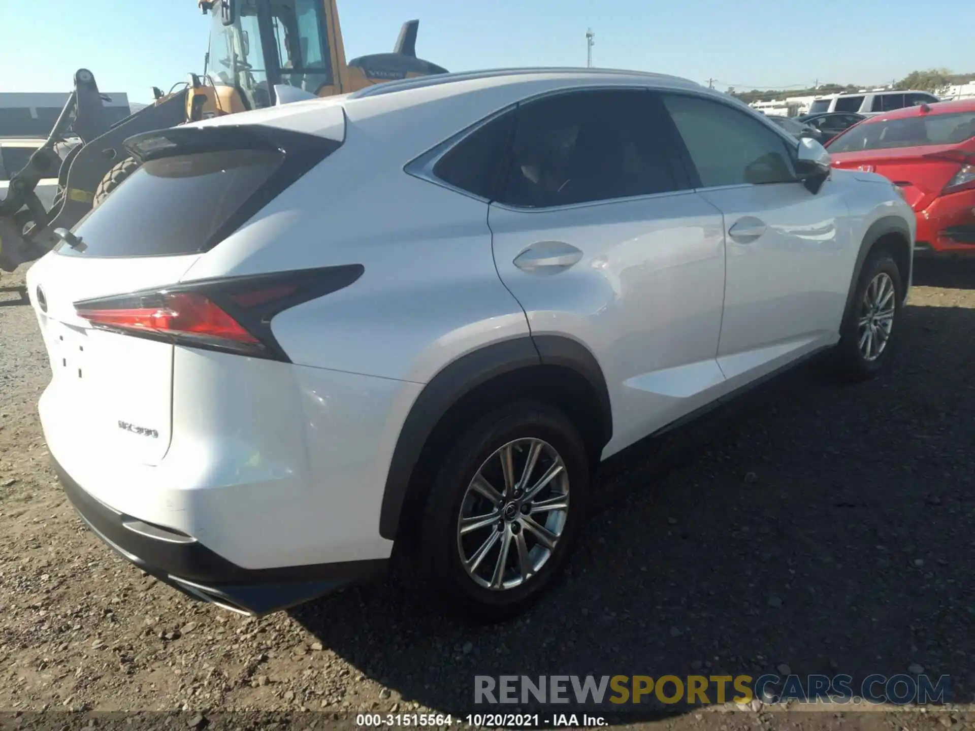 4 Фотография поврежденного автомобиля JTJDARDZ3L5001112 LEXUS NX 2020