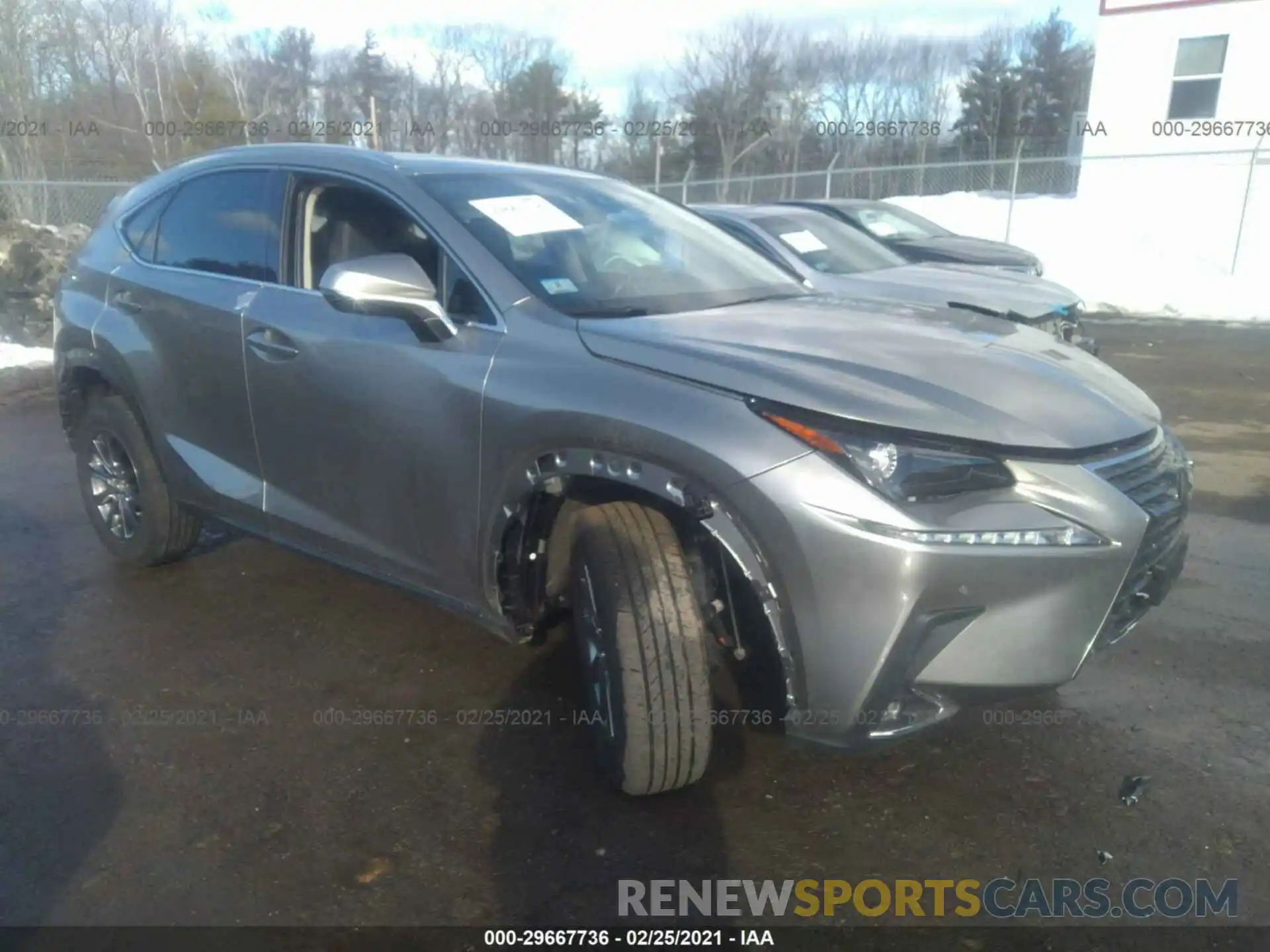 1 Photograph of a damaged car JTJDARDZ4L2222736 LEXUS NX 2020