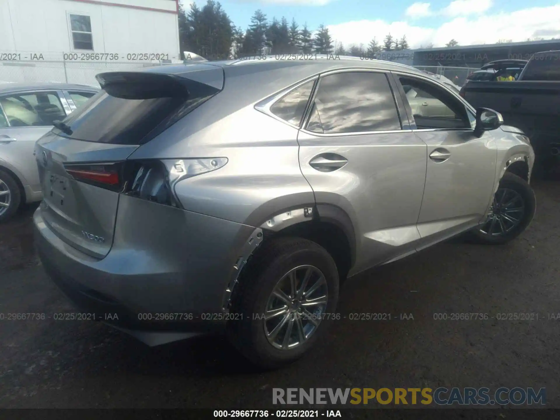 4 Фотография поврежденного автомобиля JTJDARDZ4L2222736 LEXUS NX 2020