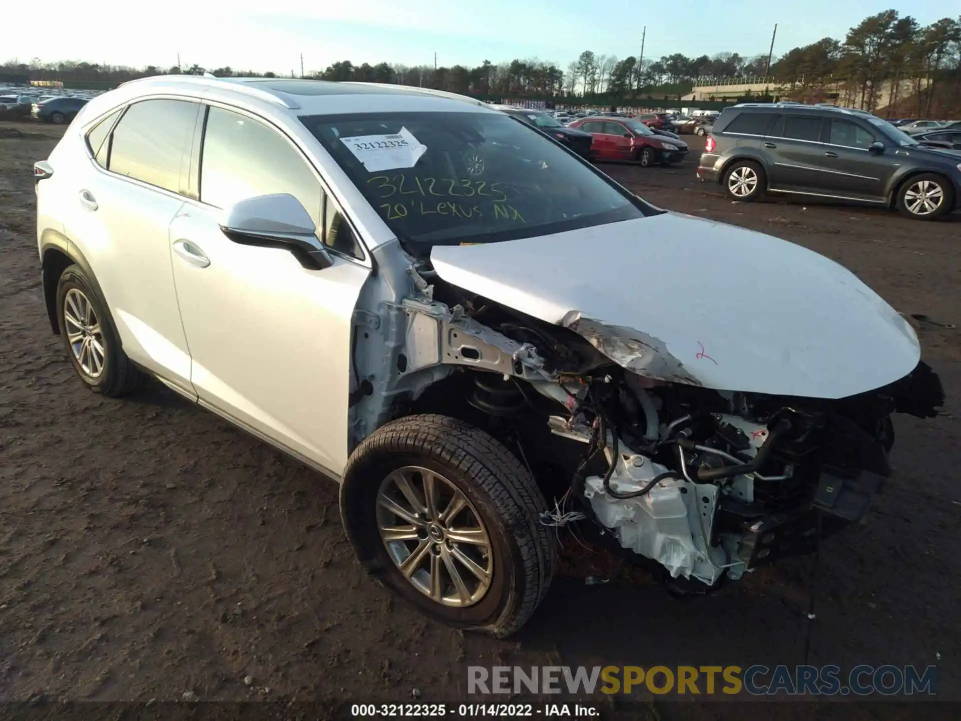 1 Photograph of a damaged car JTJDARDZ4L2233901 LEXUS NX 2020