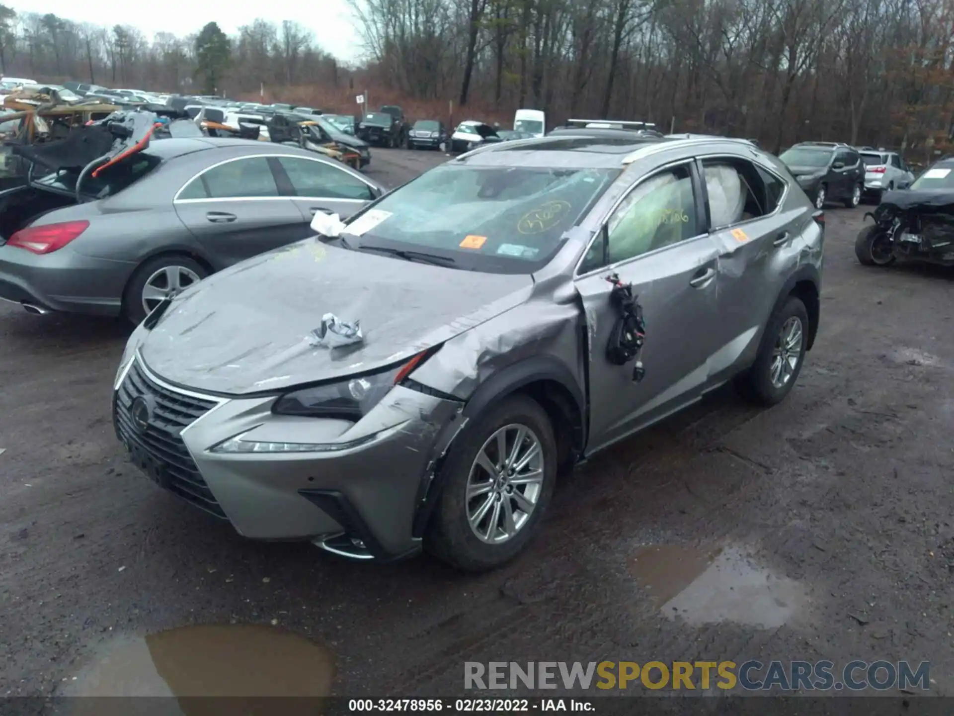 2 Фотография поврежденного автомобиля JTJDARDZ4L5015245 LEXUS NX 2020