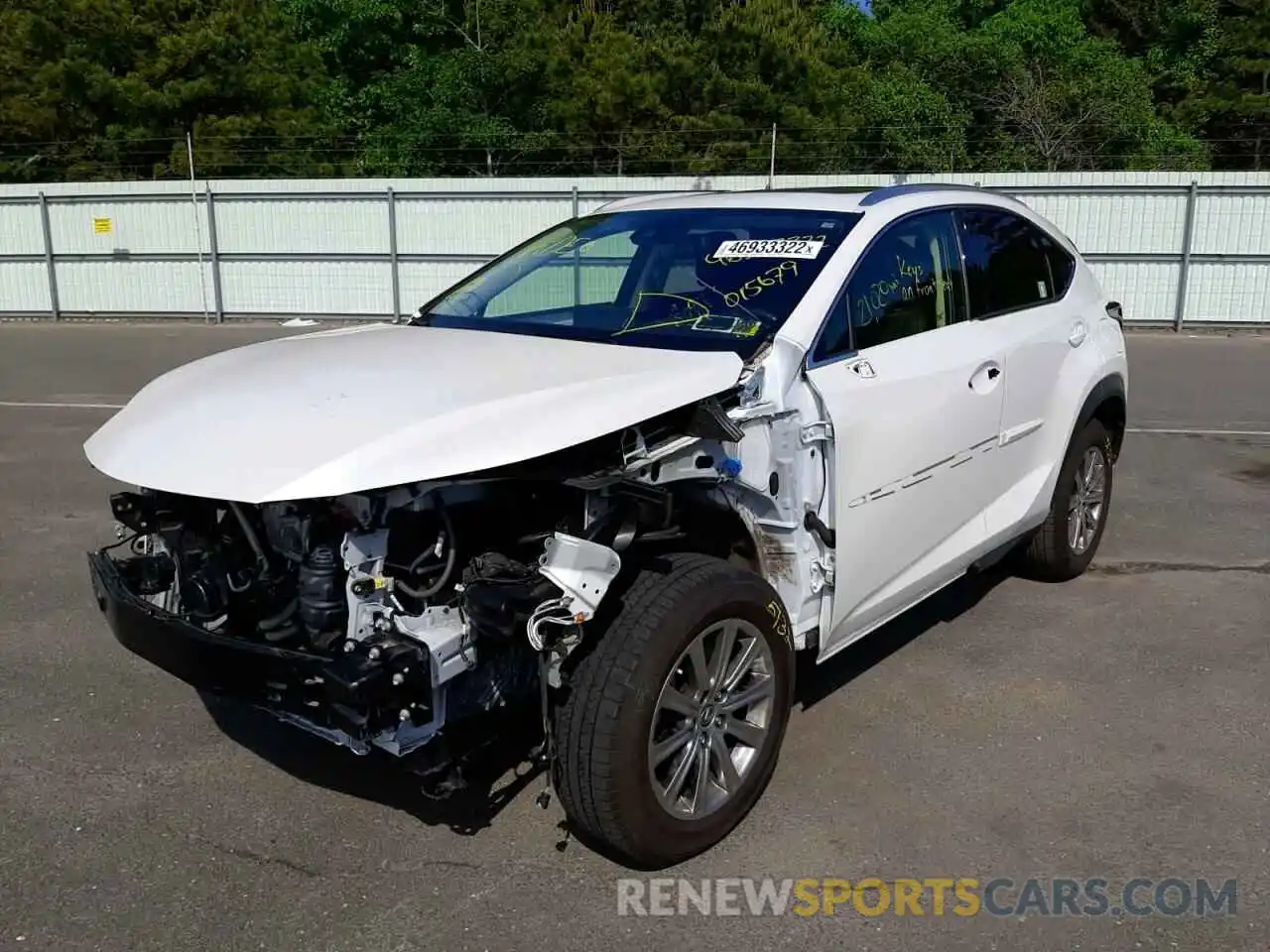 2 Photograph of a damaged car JTJDARDZ4L5015679 LEXUS NX 2020