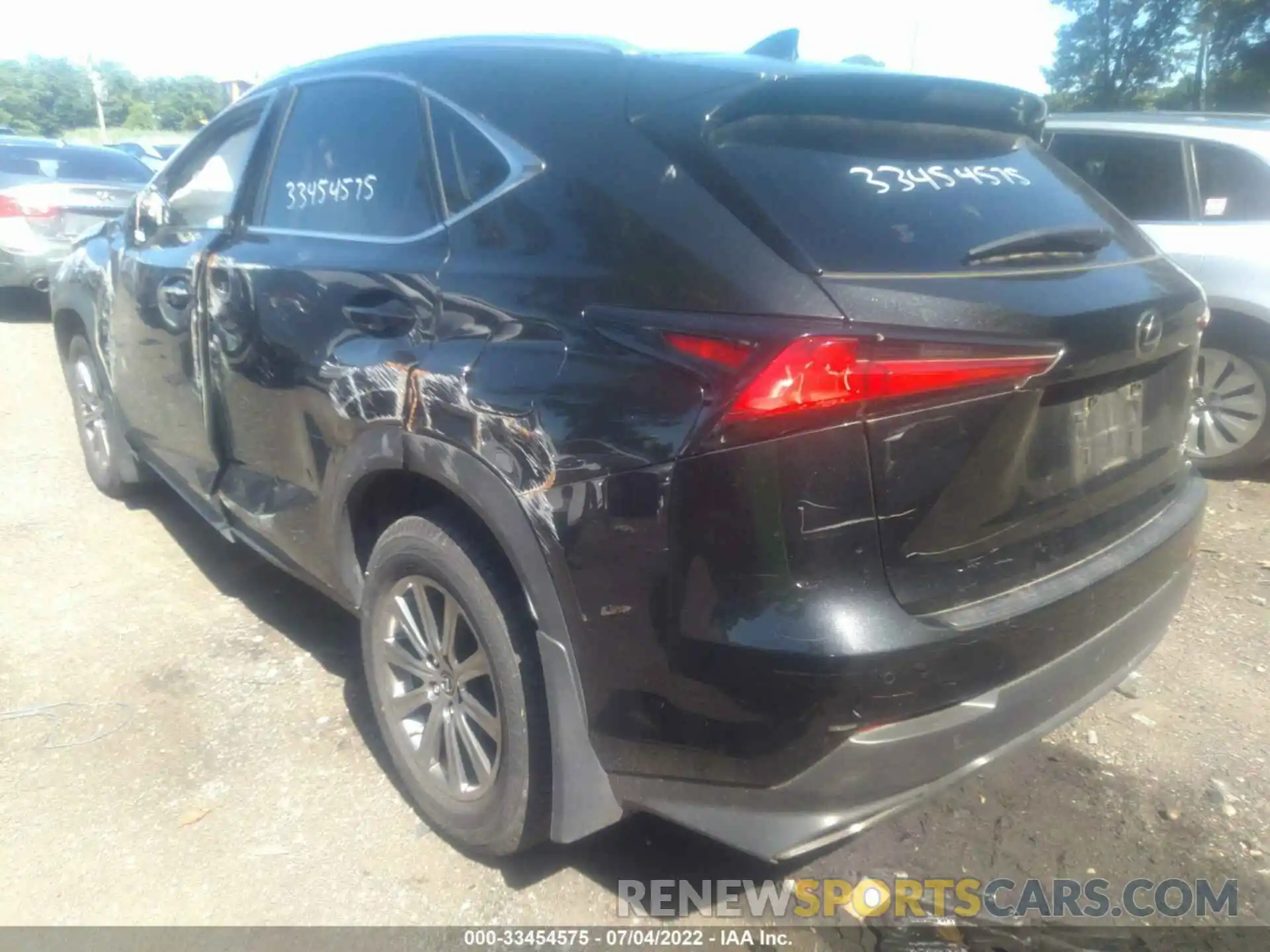 3 Фотография поврежденного автомобиля JTJDARDZ5L2222518 LEXUS NX 2020