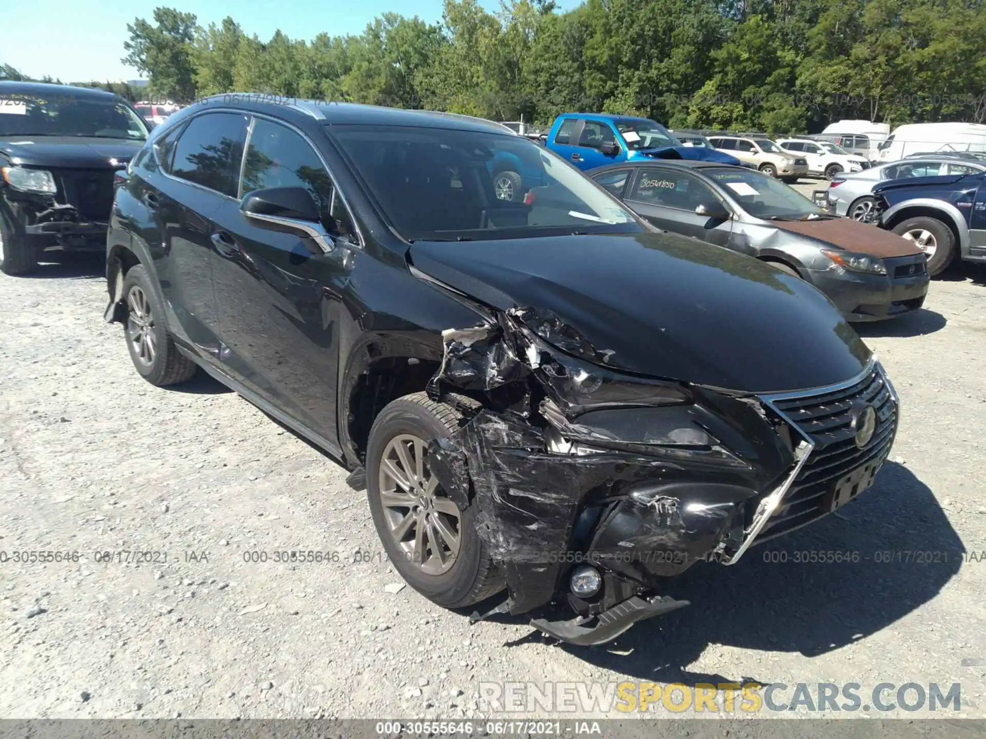 1 Photograph of a damaged car JTJDARDZ5L2222678 LEXUS NX 2020